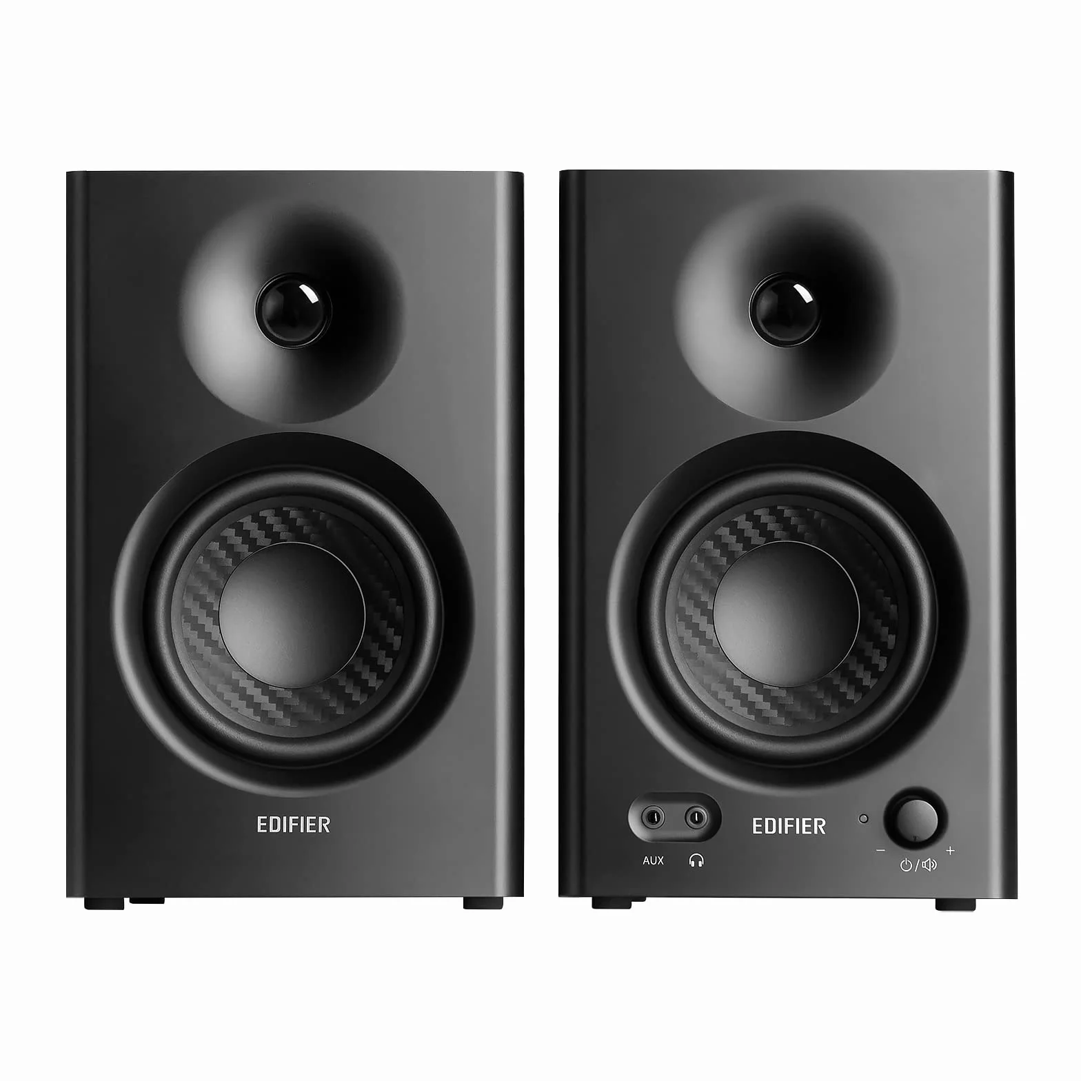 Edifier MR4 Cassa Monitor da Studio per PC Registrazione, 4" Near Field Attive Monitor Altoparlanti - Nero (coppia)