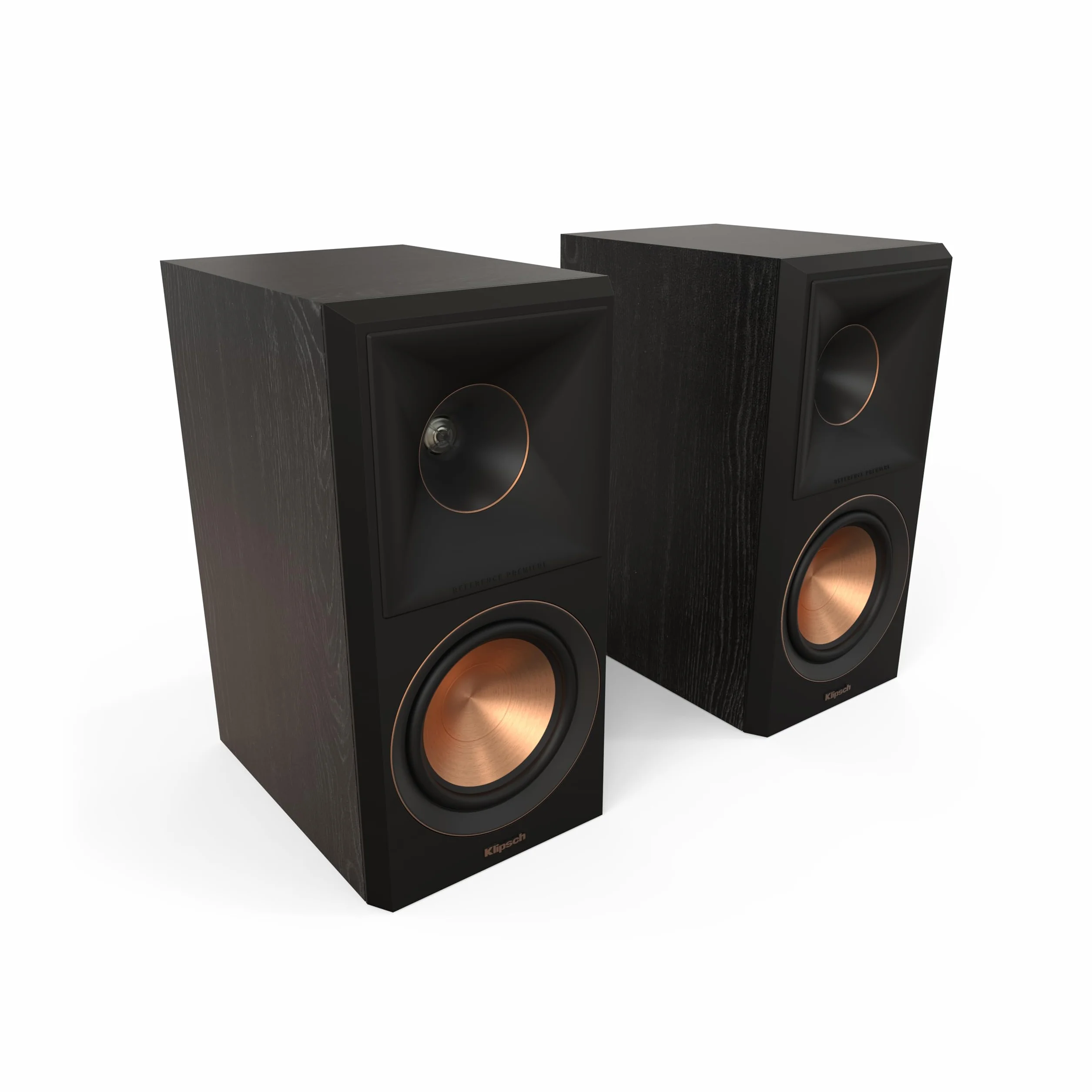 Klipsch Reference Premiere RP-500M II - Coppia di altoparlanti per libreria con tromba Tractrix® ibrida 90° x 90°, tweeter da 1", woofer cerametallic da 5,25" ebano