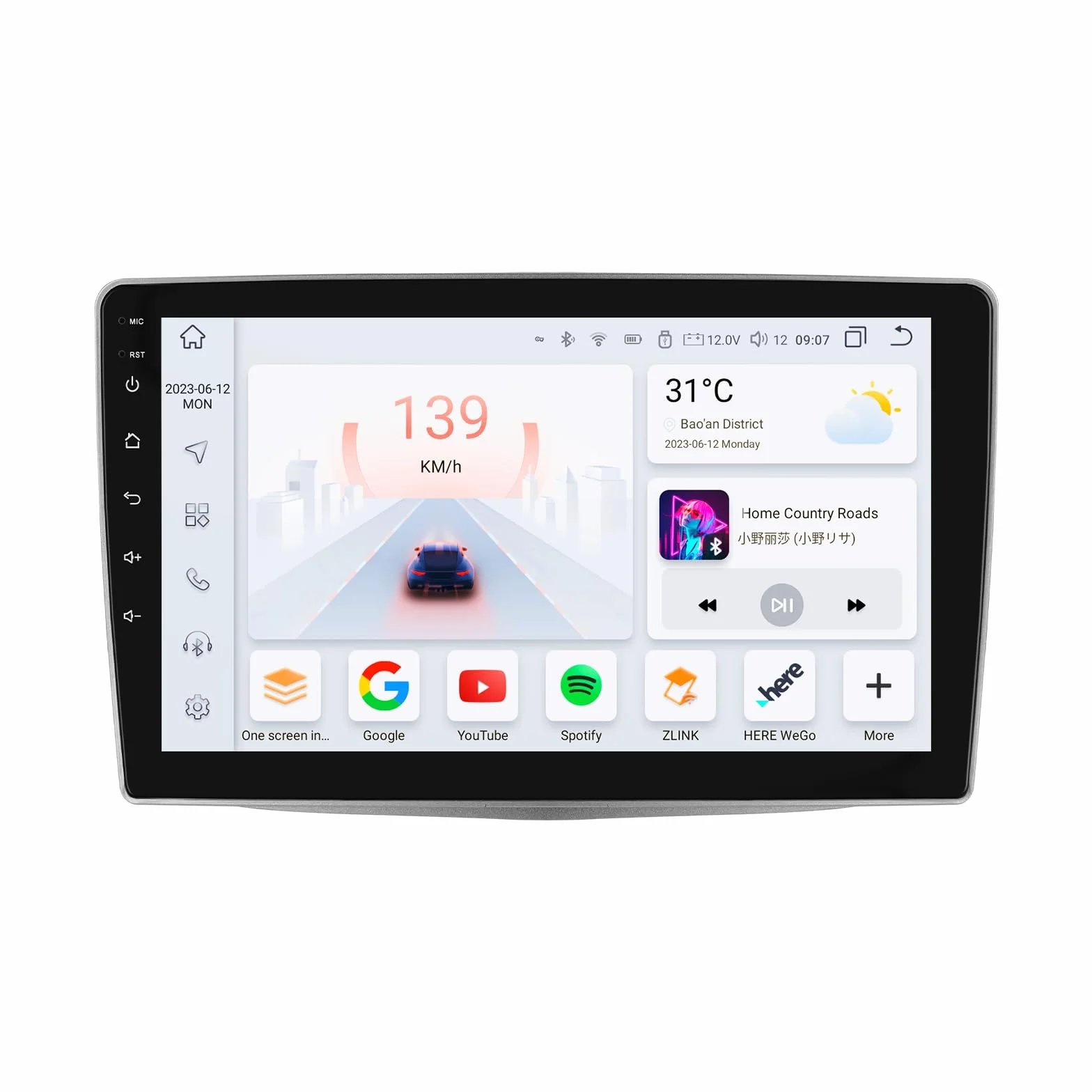 Autoradio Android 13 9" per Alfa Romeo MiTO 955 2008-2016 con Carplay Wireless Android Auto 8-Core 4G+32G Display QLED WiFi Navigazione Bluetooth 5.0