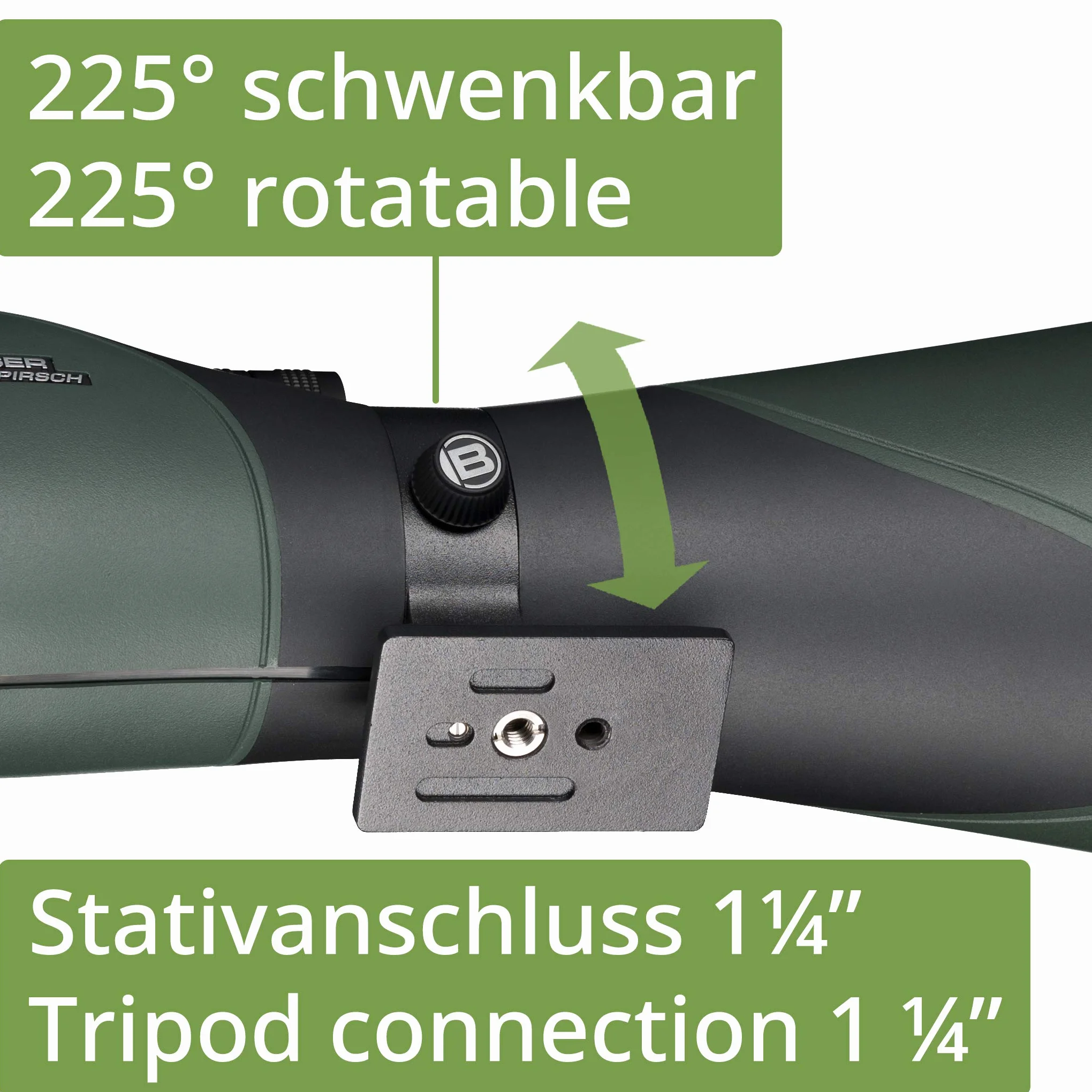 Telescopio terrestre BRESSER Pirsch 25-75x100 II Generazione con Messa a Fuoco DeLuxe 10:1