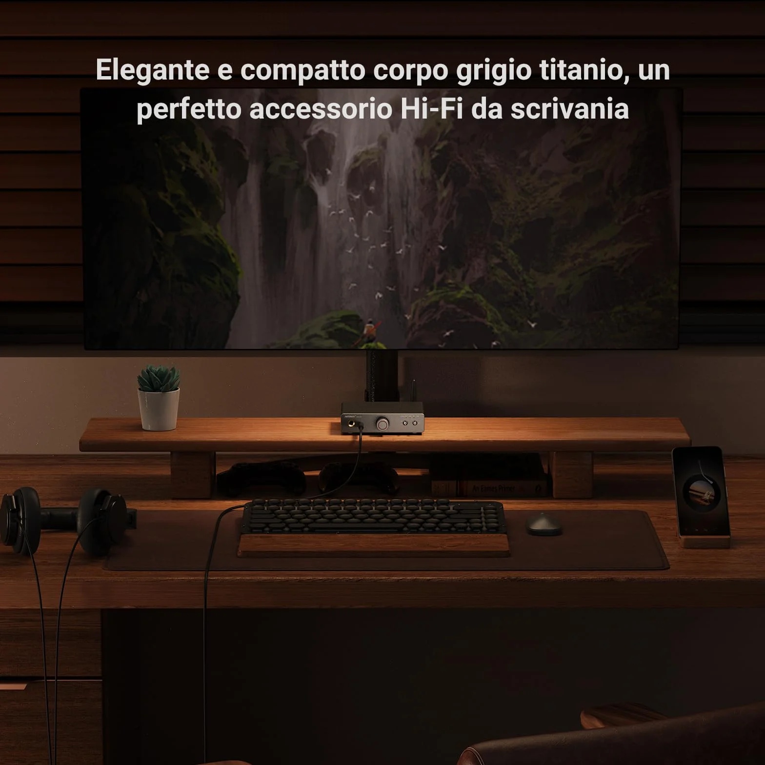 AIYIMA DAC A7 Bluetooth 5.4 Amplificatore decodificante per cuffie HiFi ES9038Q2M 24 bit 192 kHz USB ottico coassiale