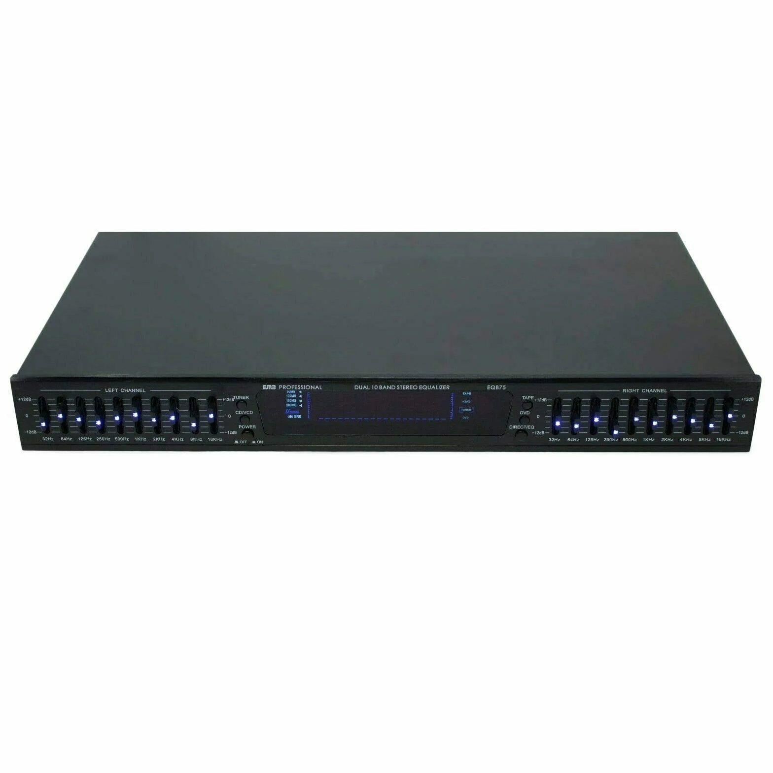 Emb – EQB75 – Dual 10 Band Equalizer stereo con analizzatore di spettro