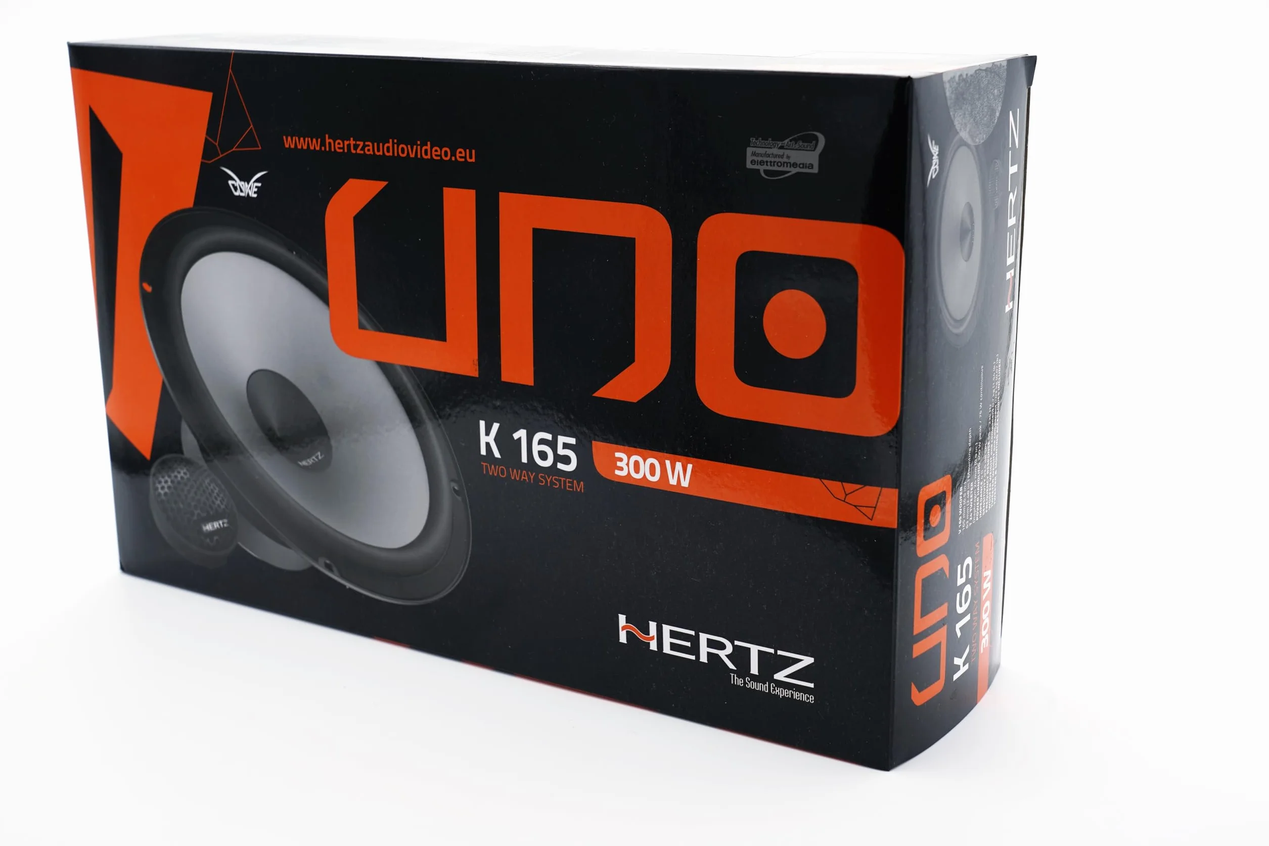 Hertz K 165 – Kit Altoparlanti 2 Vie Serie Uno con Woofer da 165 mm, Tweeter da 24 mm e Crossover Integrato, 300W Peak, 4 Ohm