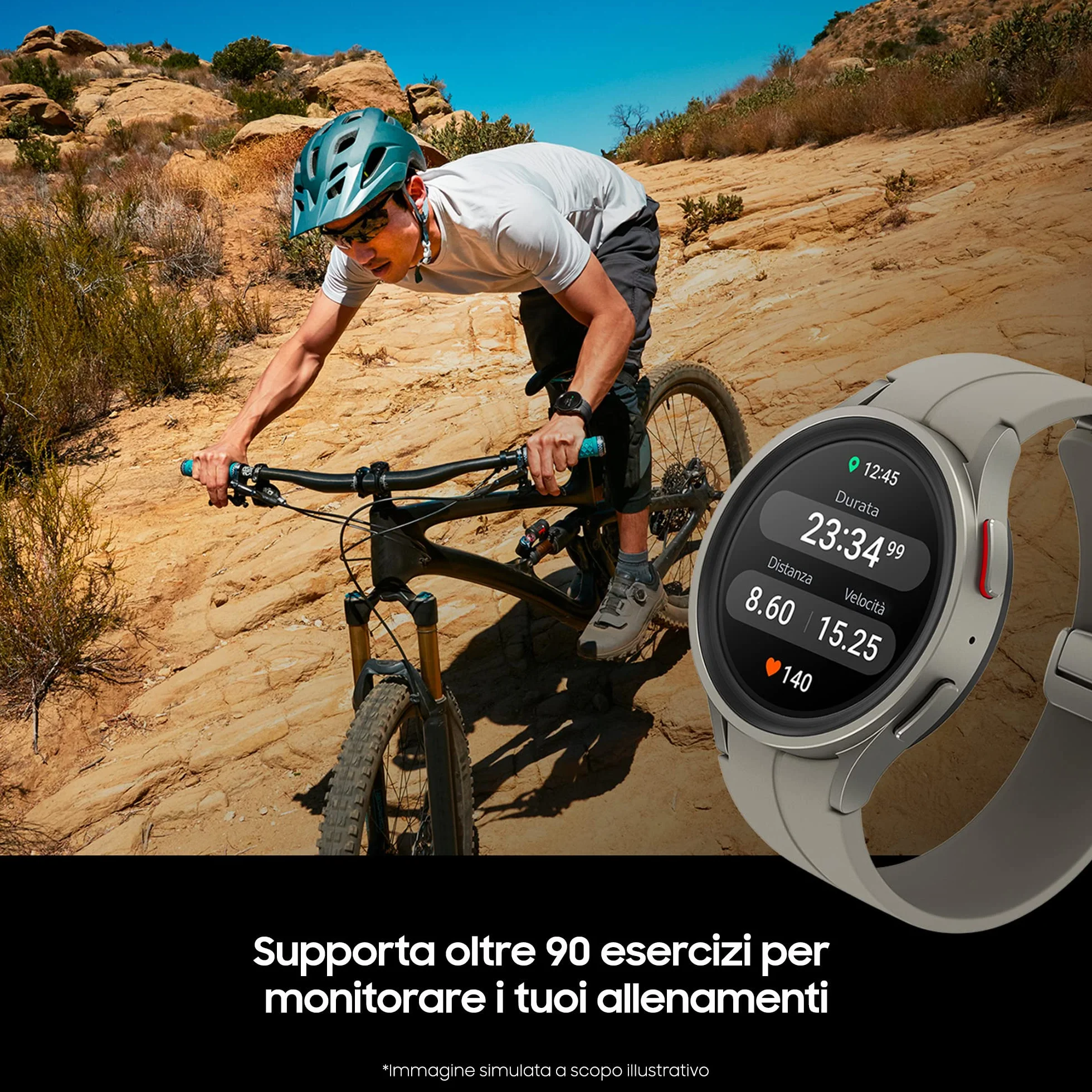Samsung Galaxy Watch5 Pro Smartwatch Bluetooth 45 Mm, Monitoraggio Benessere, Fitness Tracker, Batteria A Lunga Durata, Nero (Ricondizionato)