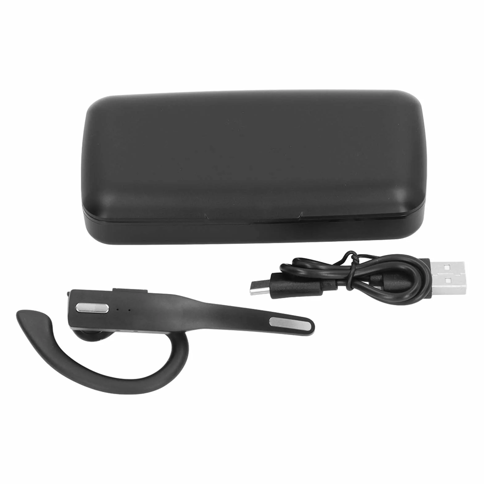 Zunate Auricolare Bluetooth 5.1 senza fili vivavoce con microfono, auricolare singolo orecchio girevole senza fili per guida aziendale e ufficio, controllo One Touch (cuffie standard)