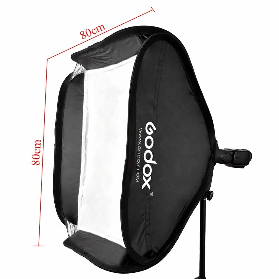 Godox pieghevole Softbox Diffusore Octobox per flash Nikon SB800 SB900 SB910 Canon 430EX 580EX2 600EX YN 560II 560III 565EX 568EX 568EX2 Godox V850 V860C (circa 80x80 cm)