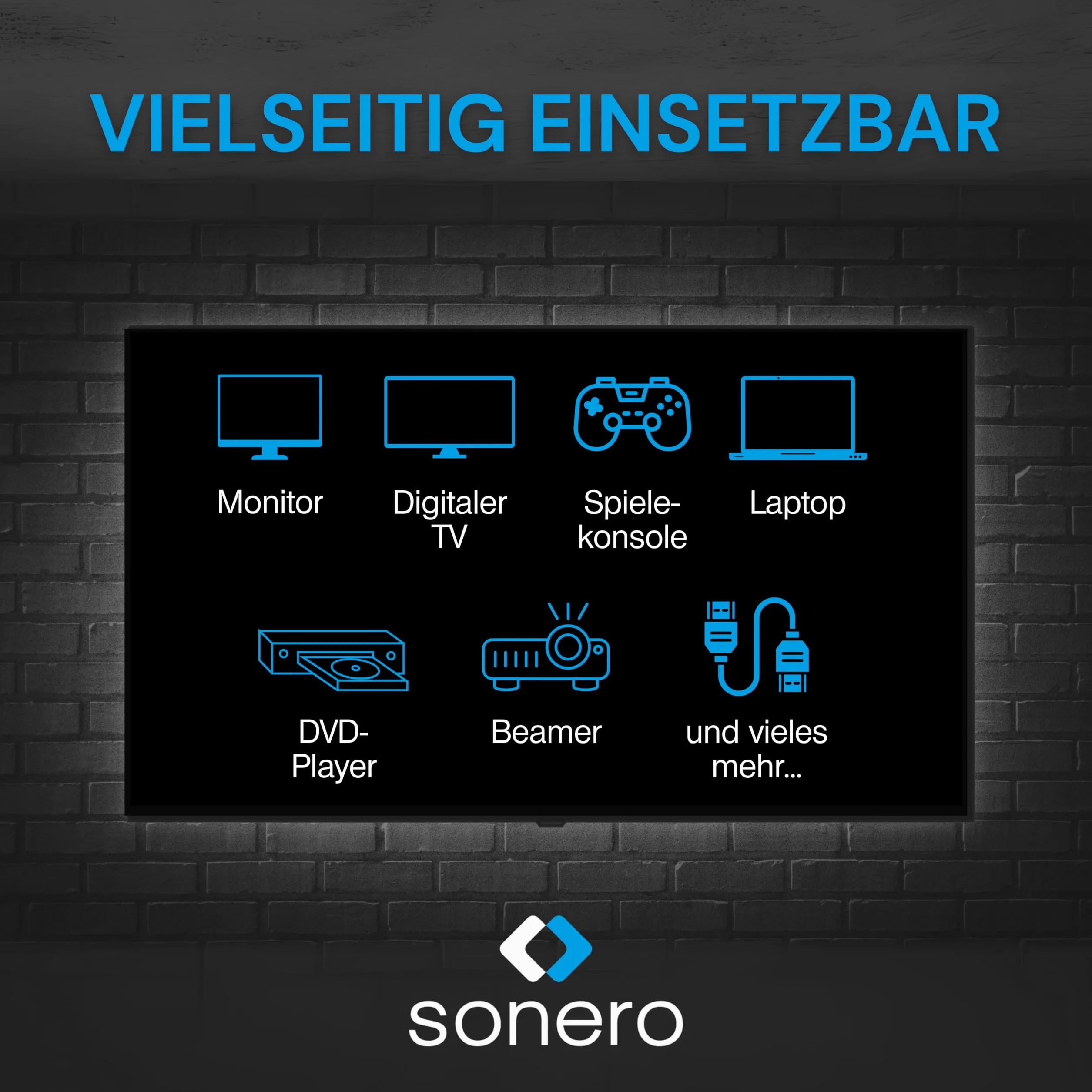 sonero® cavo HDMI 2.0b da 30 m, fibra ottica ibrida, UHD 2160P, 4K60Hz, 4:4:4, HDR, 18 Gbps