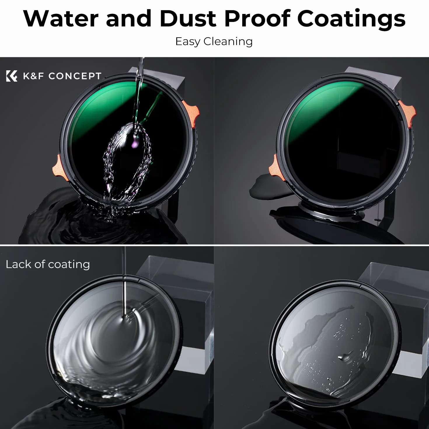K&F CONCEPT Nano-Xcel 67mm Filtro Polarizzatore Circolare & Variabile ND4-64 (2-6 Passi), 2 In 1 Filter ND4-64 e CPL con Custodia in Vetro Ottico con Rivestimento a 28 Strati