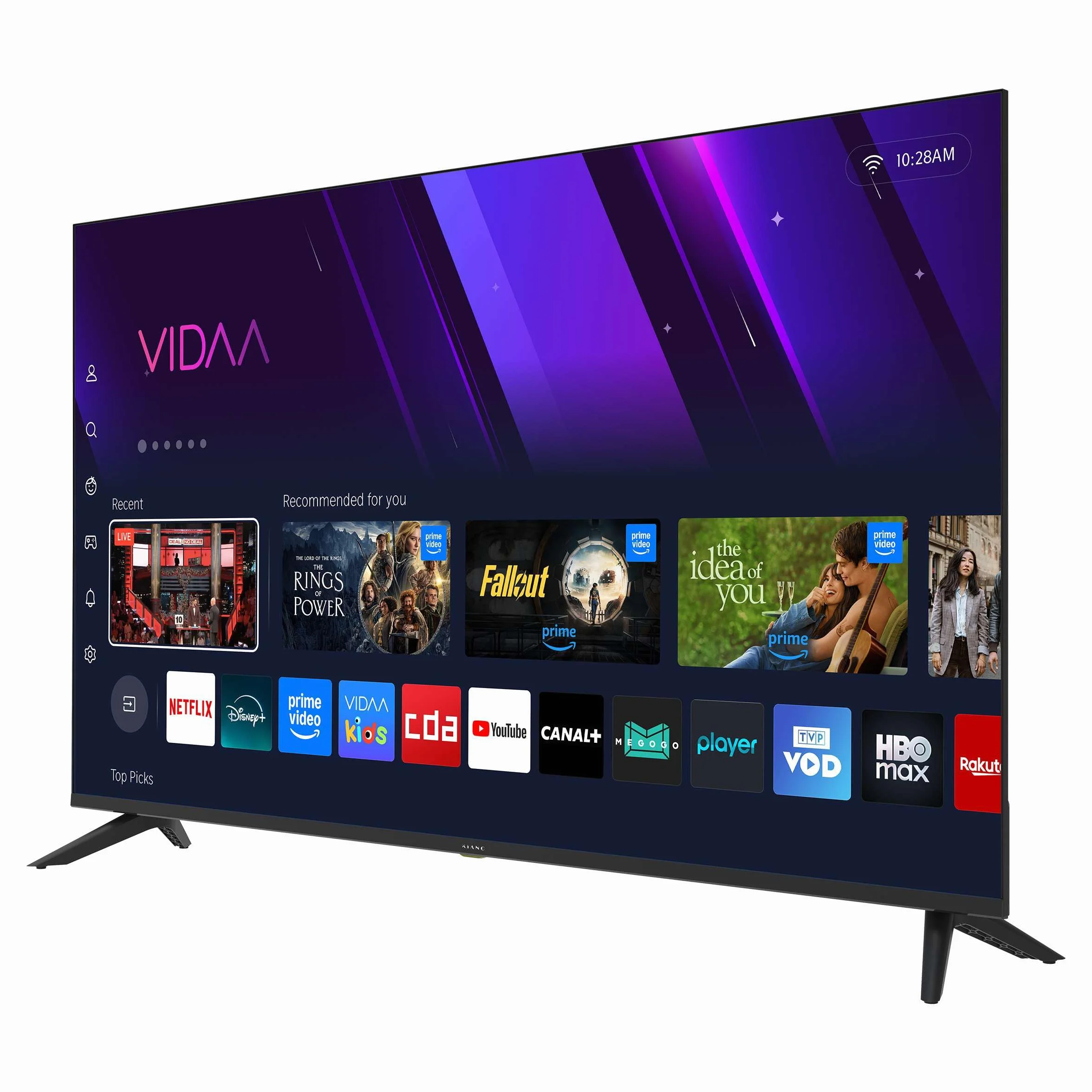 KIANO Elegance 50" Smart TV VIDAA UHD 4K HDR Dolby Digital Plus DVB-T2/S2/C
