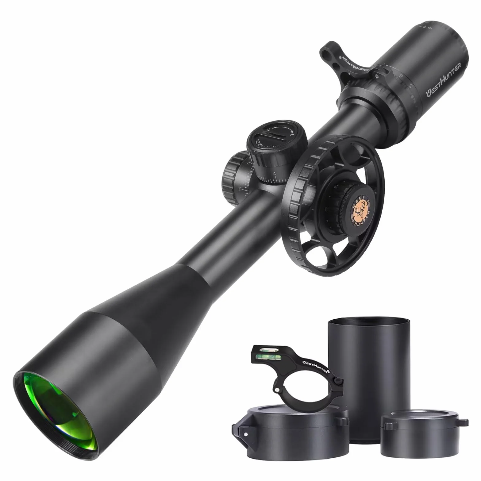 WestHunter Optics TD 5-25x50 SFIR FFP Mirino Telescopico di Precisione a Lungo Raggio, Illuminazione Rossa, 30 mm