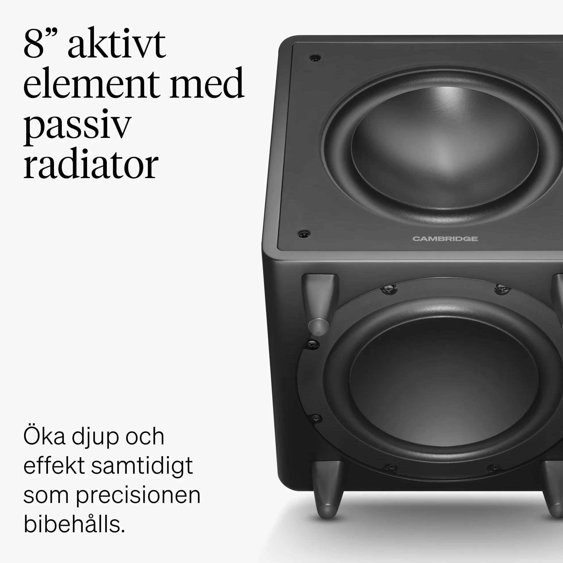 Cambridge Audio MSX SUB 300 Subwoofer Attivo 300W Doppi Driver Nero