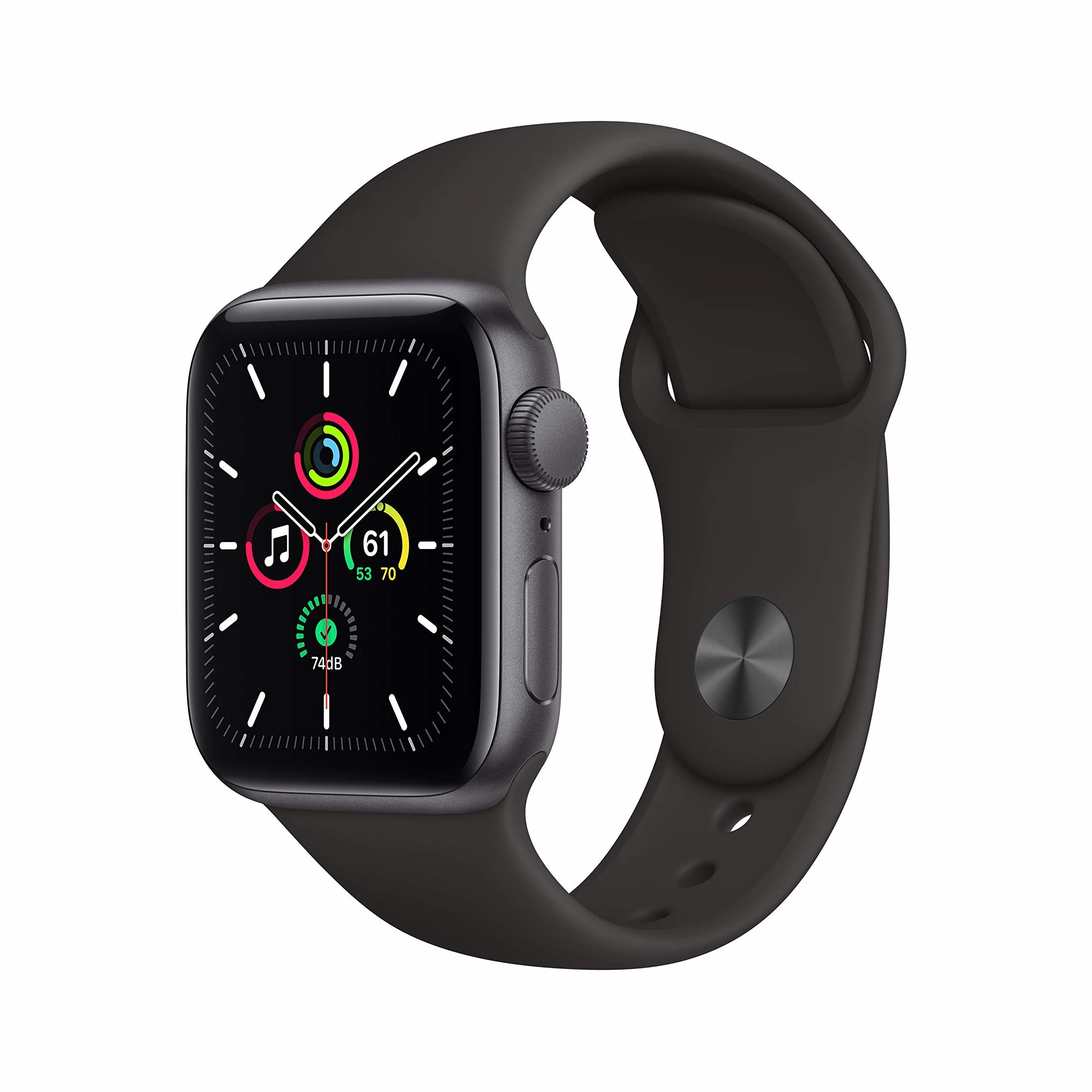 Apple Watch SE (GPS, 40MM) - Case Grigio Siderale in Alluminio con Cinturino Sport Nero (Ricondizionato)