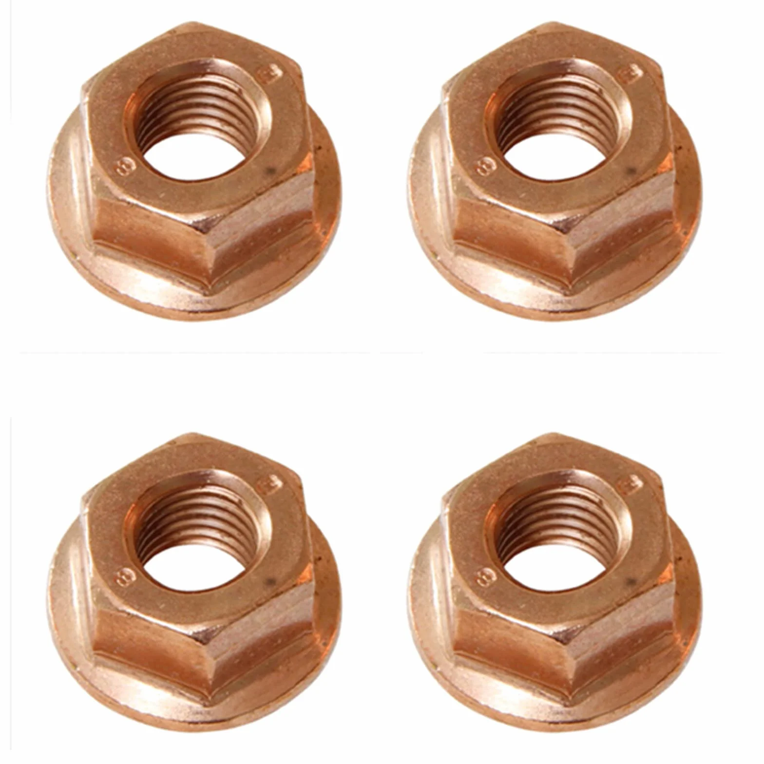 20 dadi collettore di scarico testa dado perno M10 esagonale rame autobloccante compatibile con BMW Serie Toyota Honda 90212-SA5-003 Accord Civic