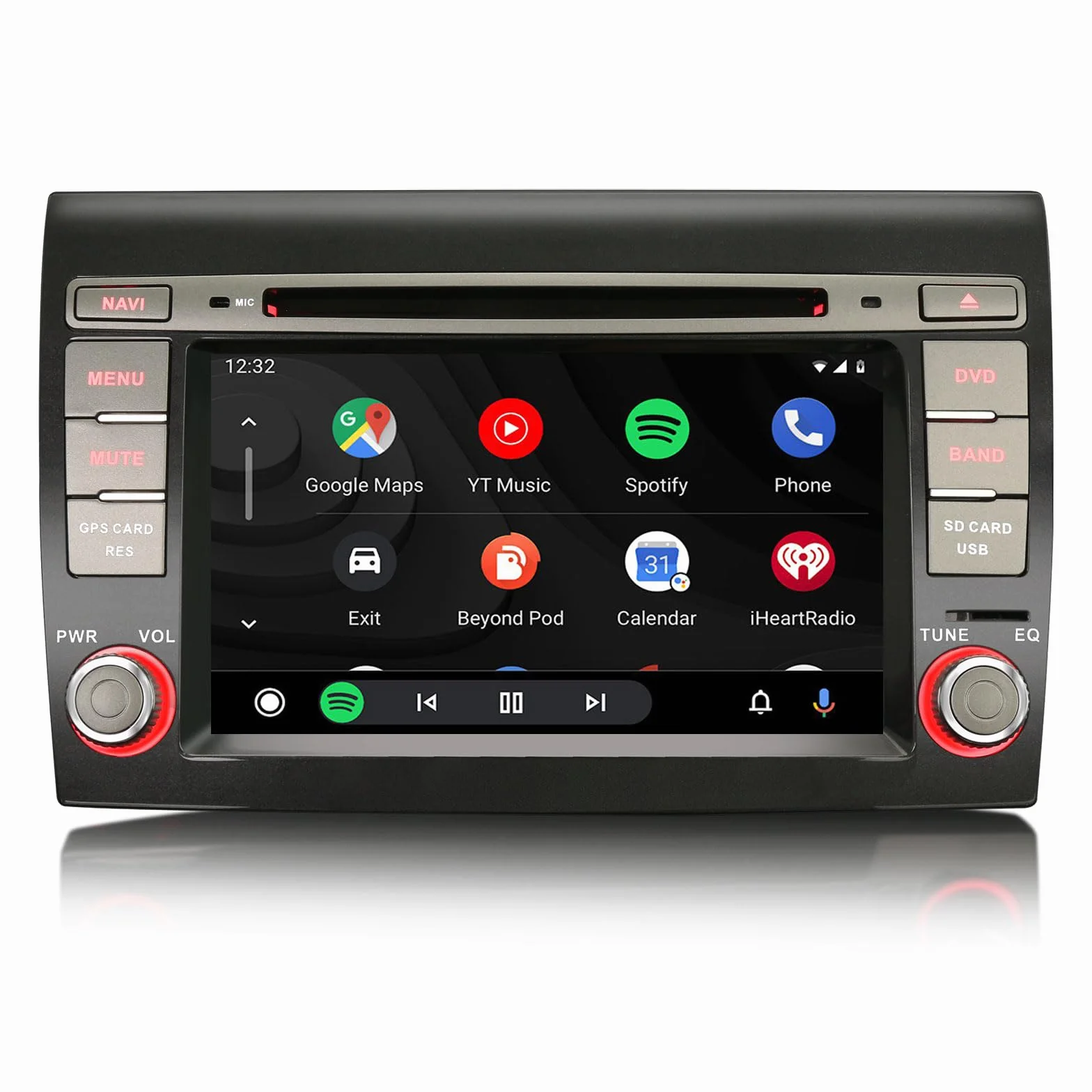 erisin 8-Core 4GB+64GB Android 14 Bluetooth 5.0 Carplay Autoradio per Fiat Bravo Supporto Android Auto GPS DSP WiFi DVD Dab+ FM Radio Navigatore OBD2 RDS