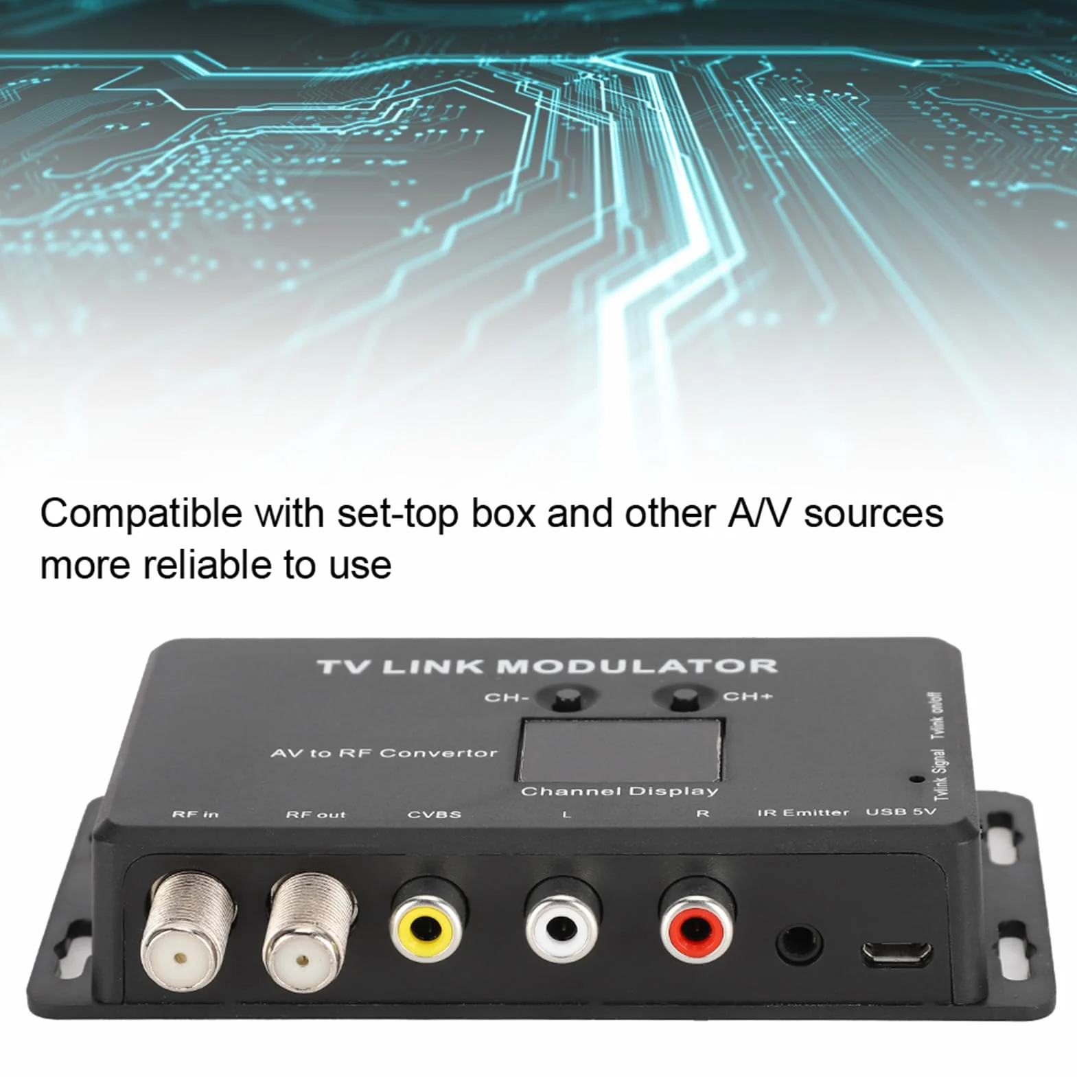 Gugxiom Modulatore RF HDMI, Adattatore HDMI a UHF Modulatore TV Link, TM70