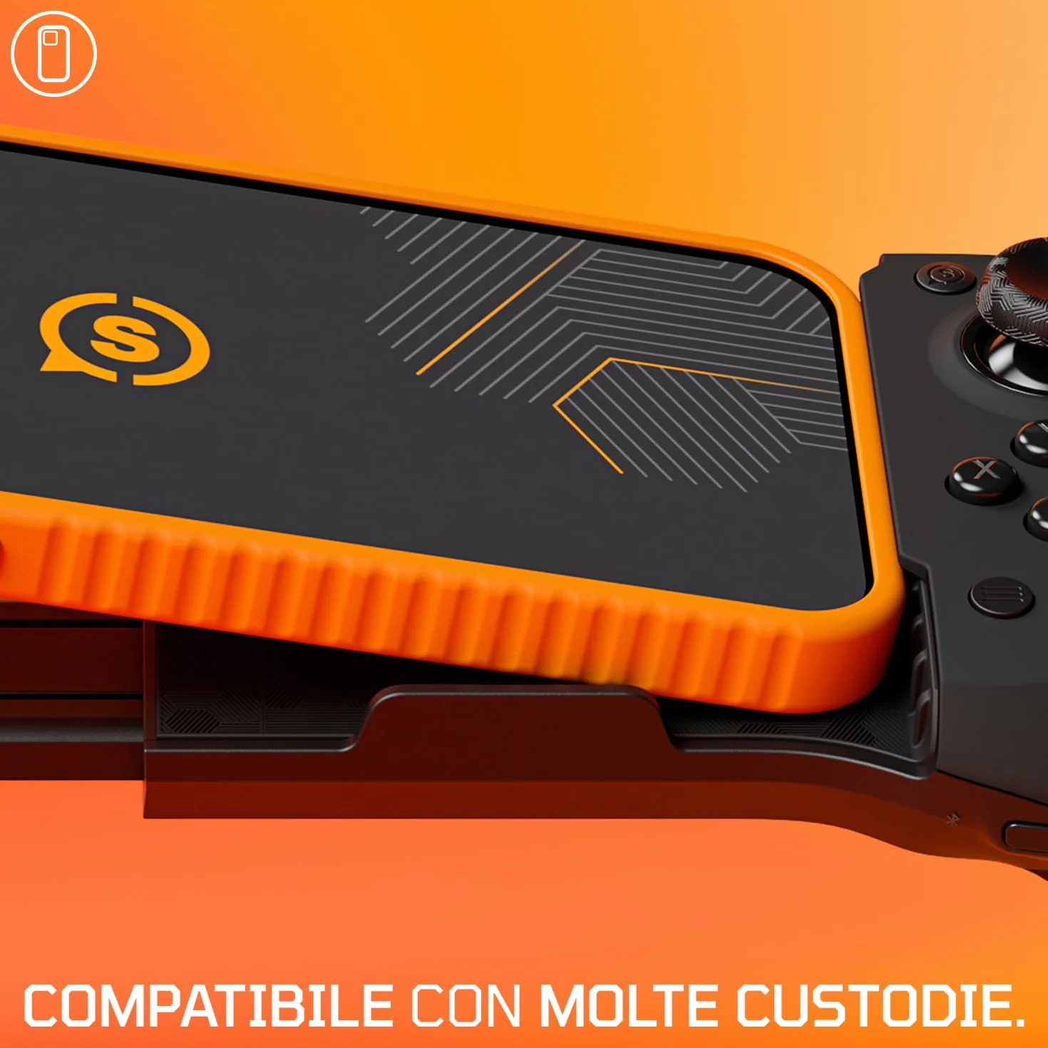 SCUF NOMAD Controller di Gioco Wireless per iPhone Mobili – Palette Posteriori – Analogici Anti-Drift – Bluetooth 5.0 Connettività – PS Remote, Xbox Game Pass, Apple Arcade, Steam Link – Nero