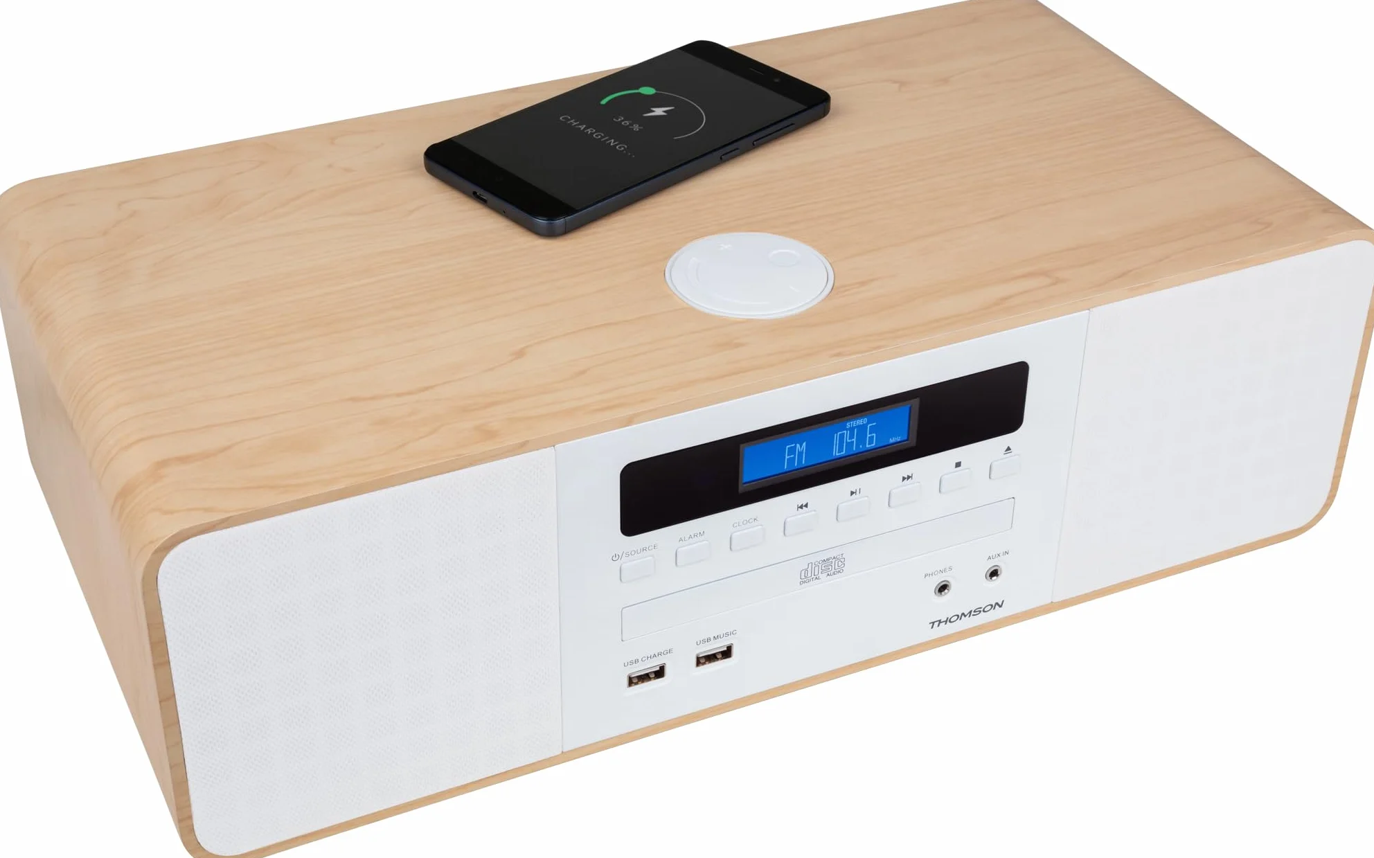 Bigben Interactive MIC201IBT Micro Hi-Fi Bianco Moderno