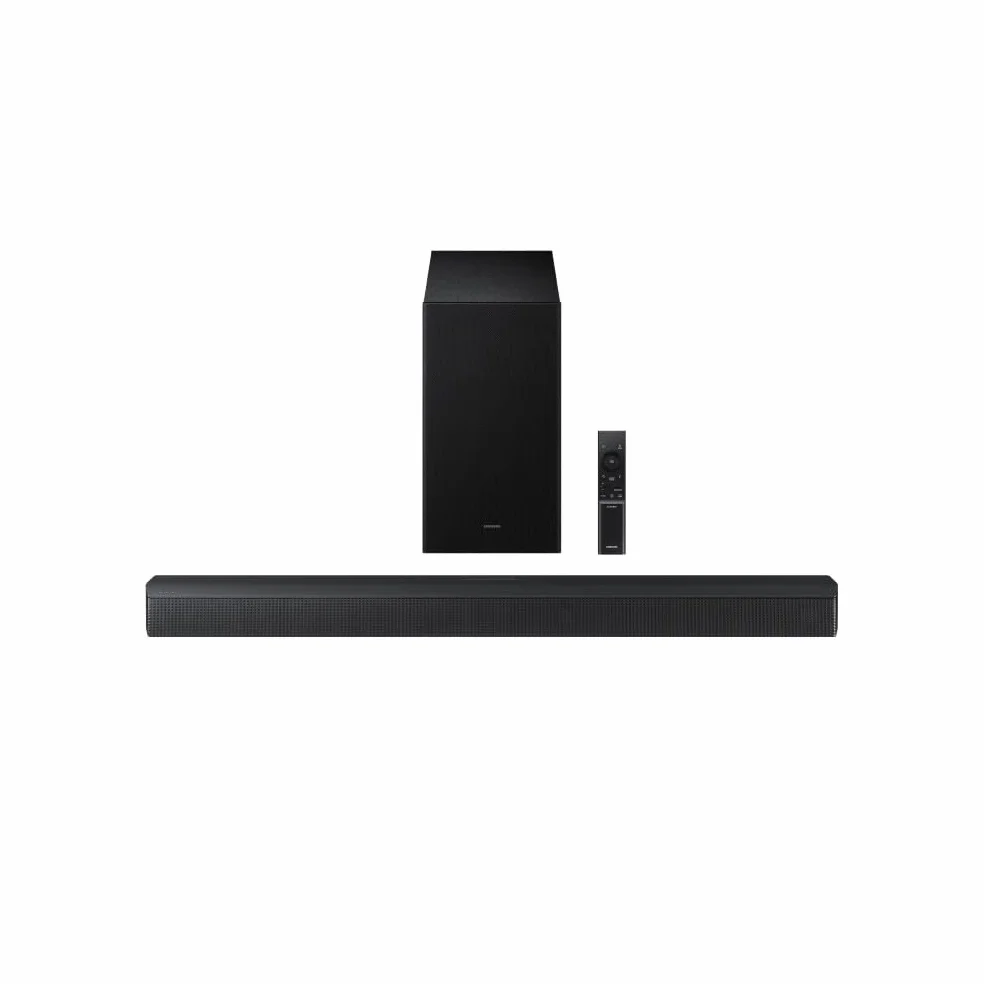 Samsung Soundbar HW-B46CF/ZF Serie B, 3 Speaker, Wireless, Dolby 2ch, Audio a 2.1 Canali, DTS 2ch, Surround Sound Expansion, Voice Enhance Mode, Titan Black, 2025
