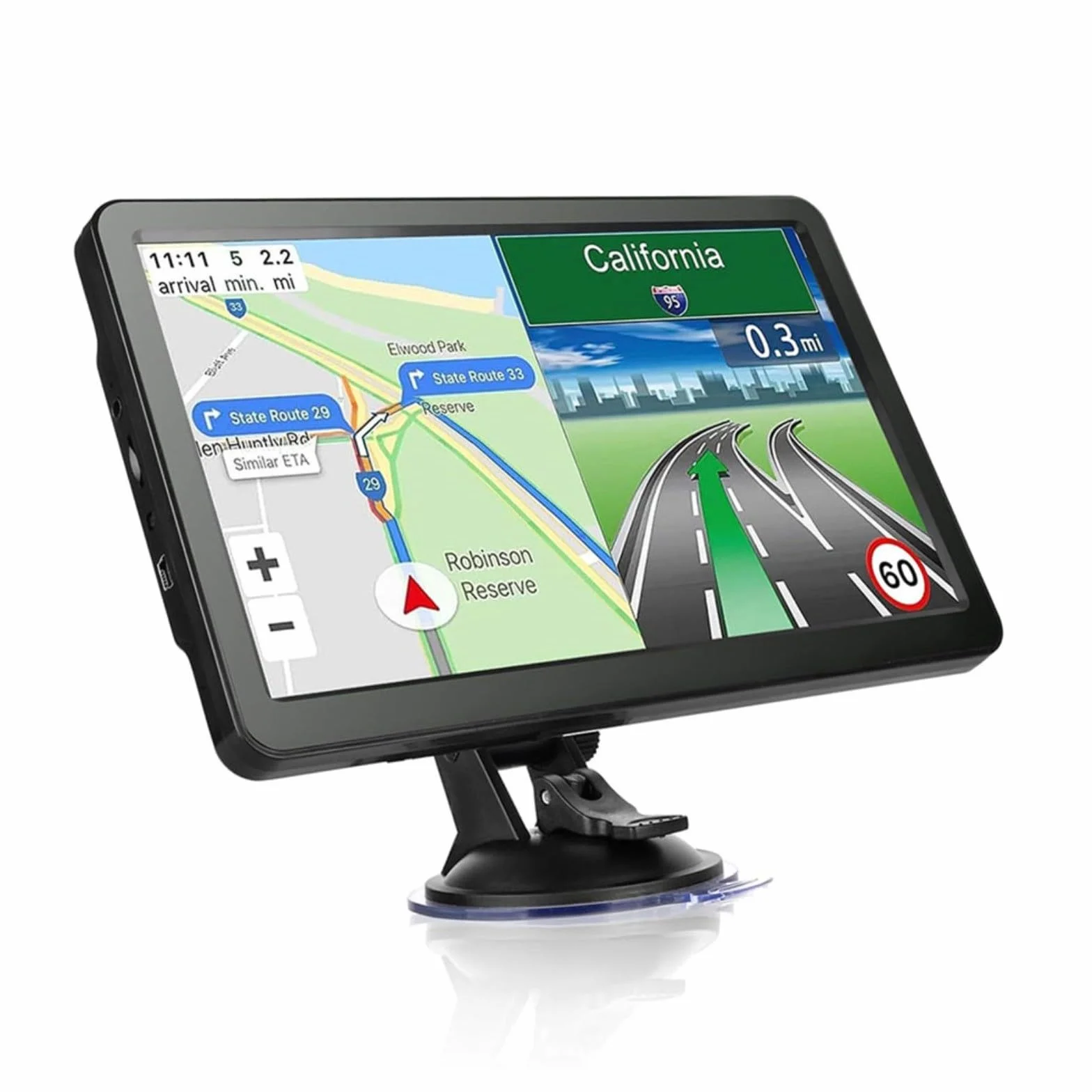 Navigatore GPS per auto 9 pollici touch screen con mappe europee 2025 per camion autobus veicoli commerciali aggiornamenti a vita supporto multilingue (in Europa)