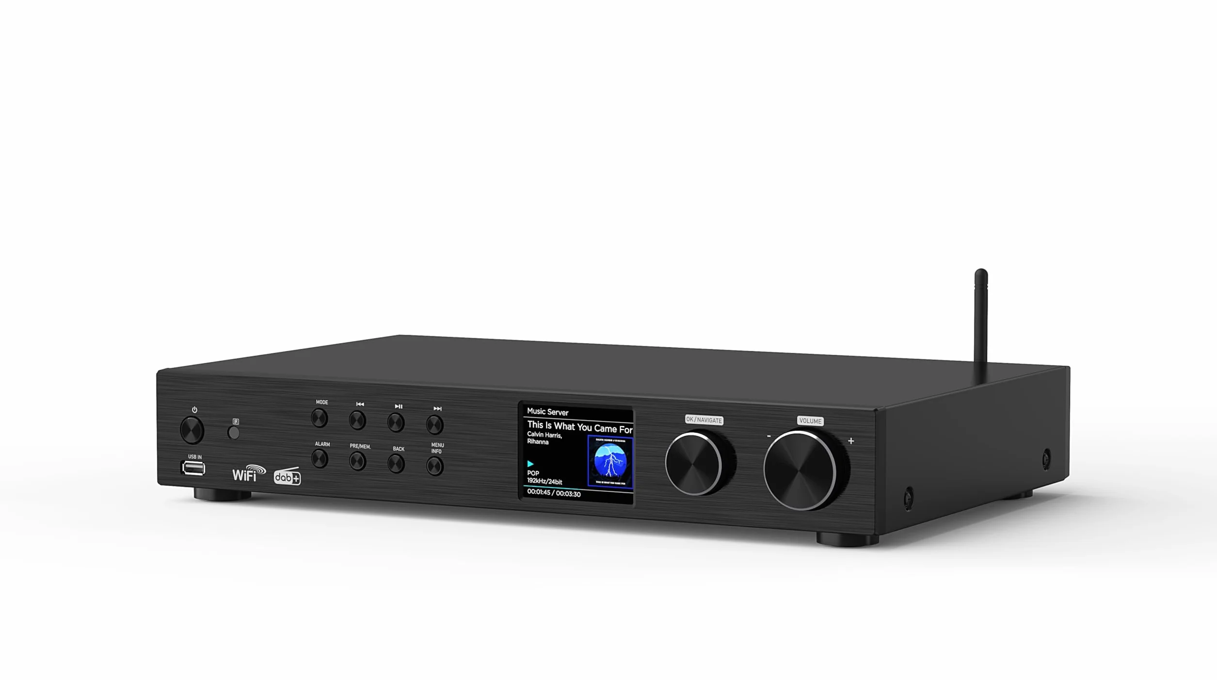 Maxxo Hi-Fi Tuner TR05 DAB+ FM Internet Radio Bluetooth Wi-Fi USB Spotify 3,2" Color Display Digital Radio Receiver
