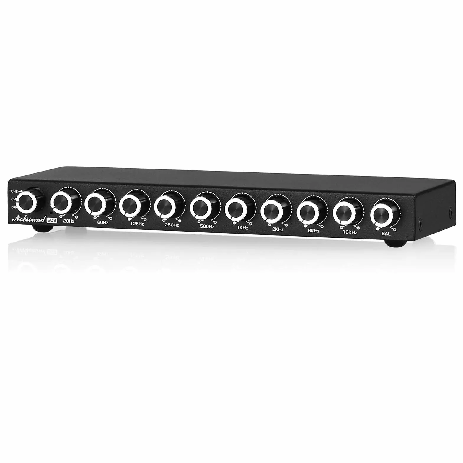 Nobsound HiFi 9-Band Stereo EQ Preamplificatore Equalizzatore Analogico Processore Audio (EQ9)
