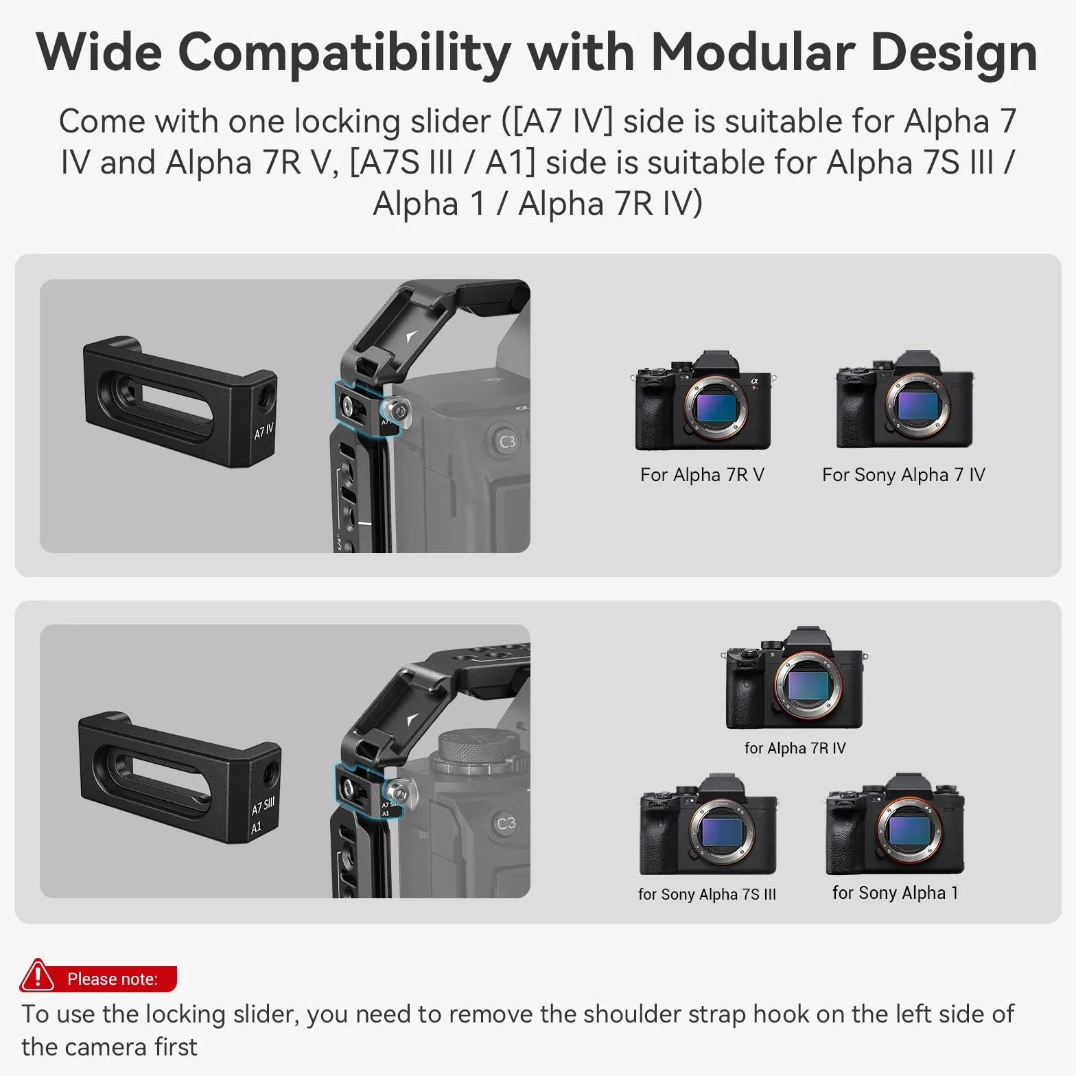 (Versione Aggiornata) SMALLRIG Cage per Sony Alpha 7R V/ 7 IV/ 7S III/ 1/ 7R IV - 3667C