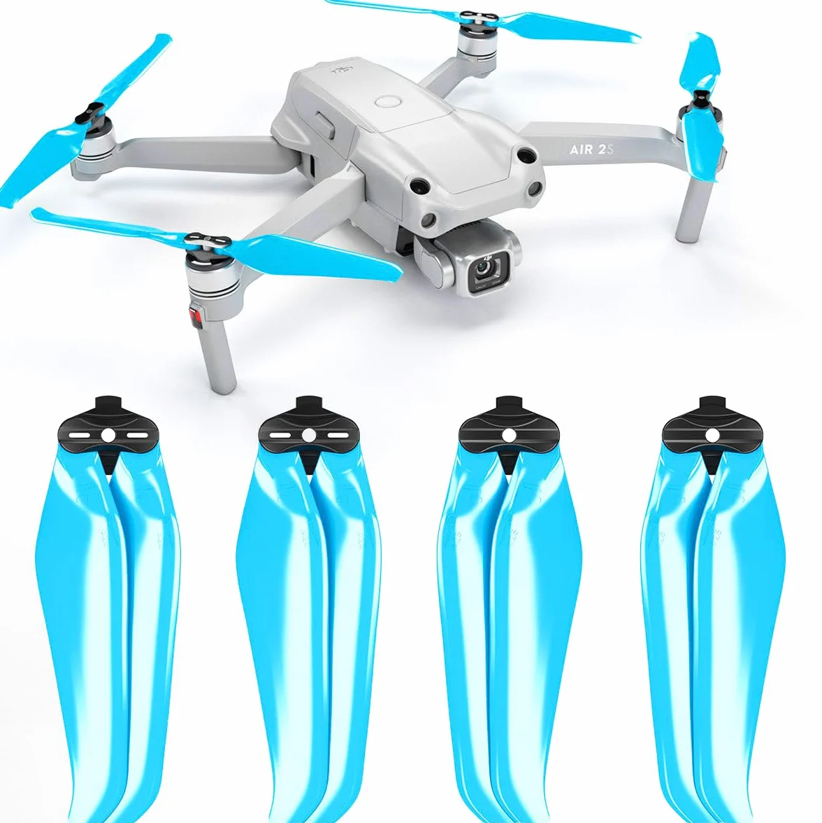 Eliche Master Airscrew Stealth per DJI Air 2S - Blu, 4 pezzi