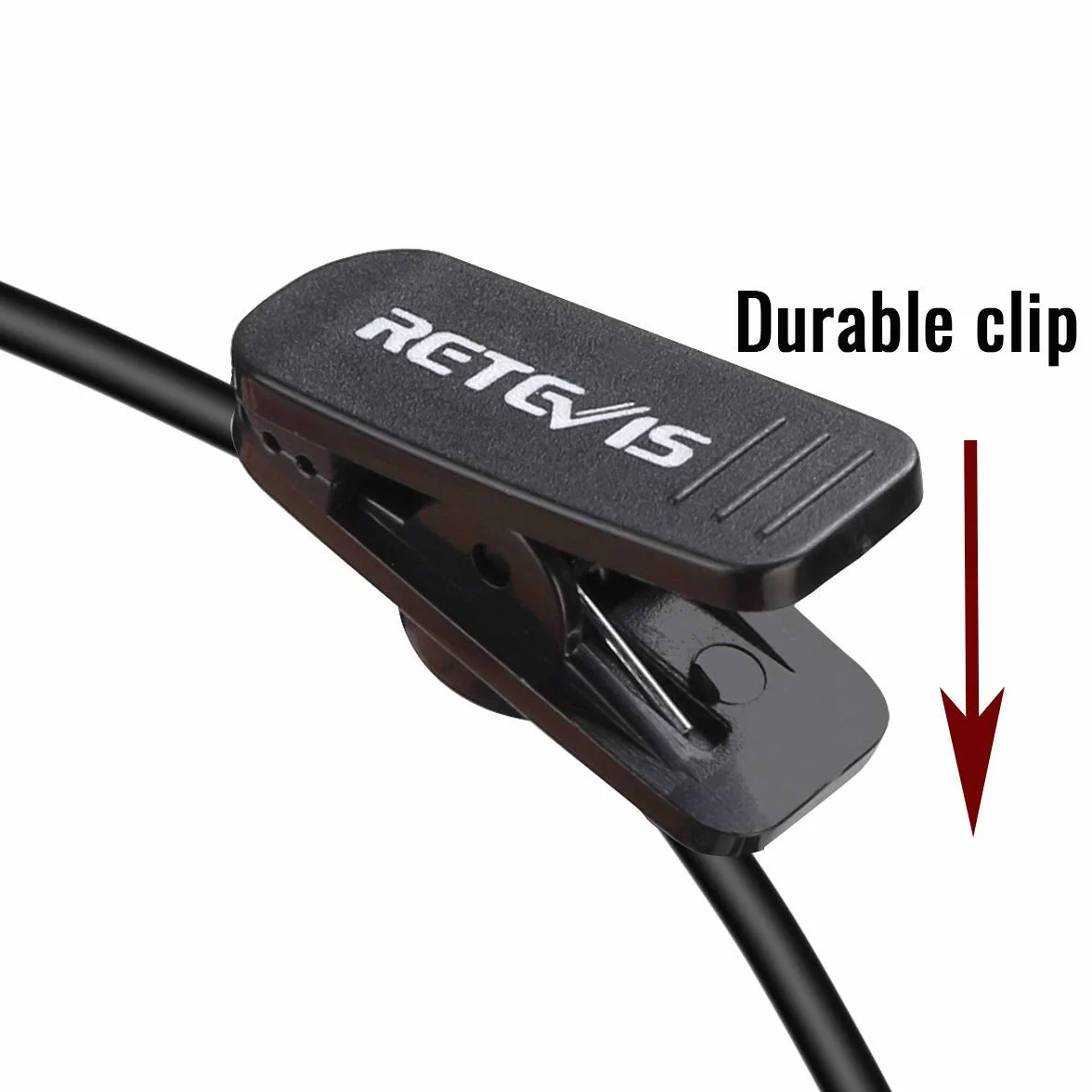 Retevis RT622 Walkie Talkie Auricolare, 2 pin, Compatibile RT24 RT27 RT28 RT619 eSynic UV-5R BF-88E BaoFeng BF-888S Kenwood, Curvetta Suricolare, Suricolare di Sicurezza (1 Pezzi)