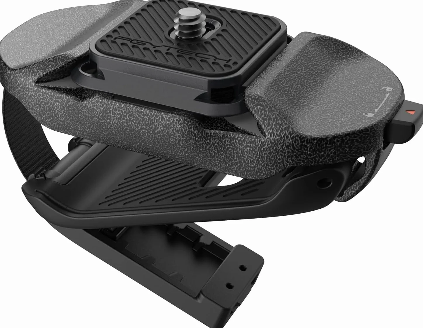PGYTECH Clip Fotocamera Beetle V2 con Piastra Sgancio Rapido Arca per Sony, Nikon, Fuji, DSLR/SLR + Adattatore Action Camera per Zaino