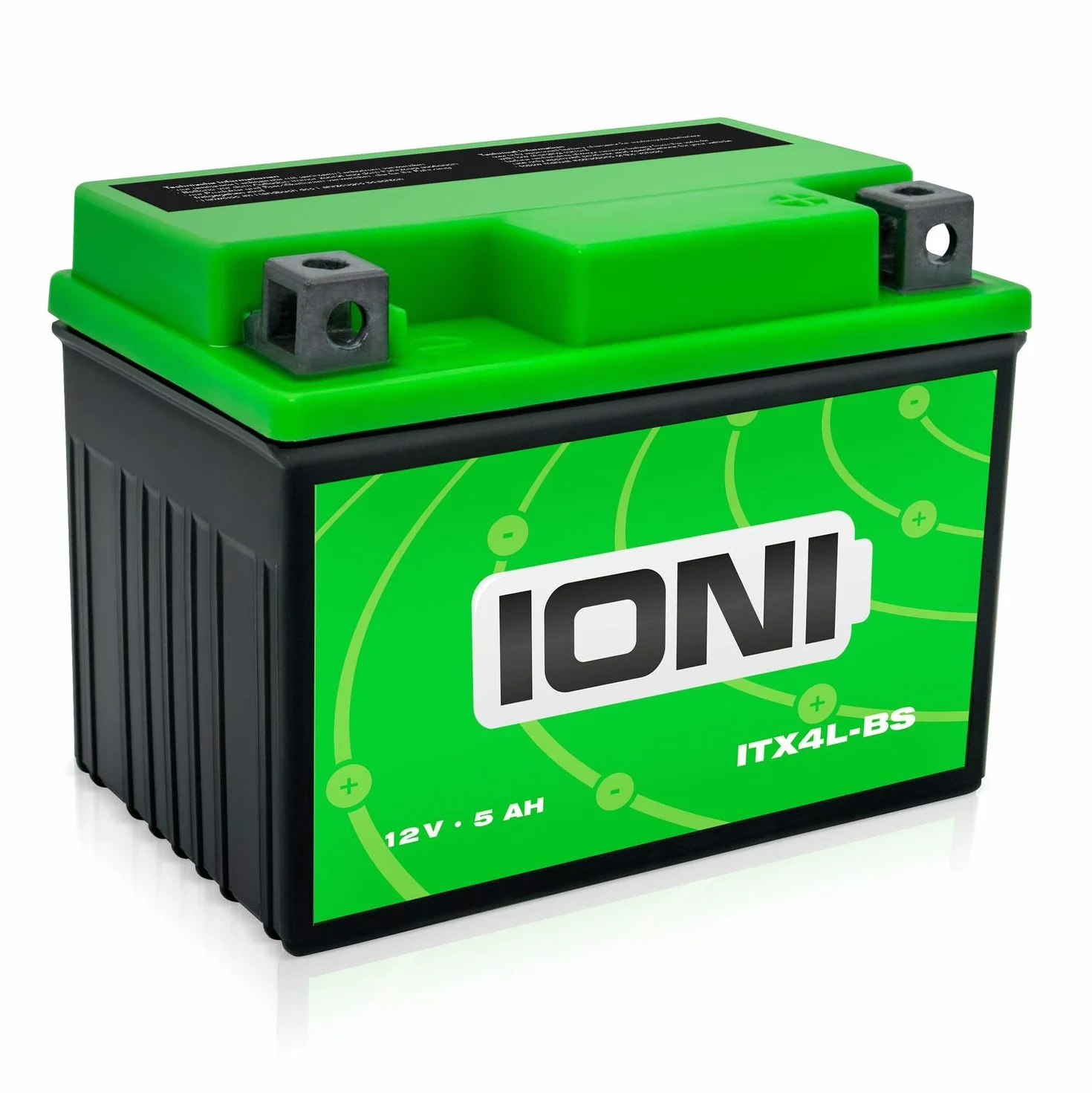 Batteria AGM 12V 5Ah compatibile con YB4L-B, YTX4L-BS per scooter IONI ITX4L-BS