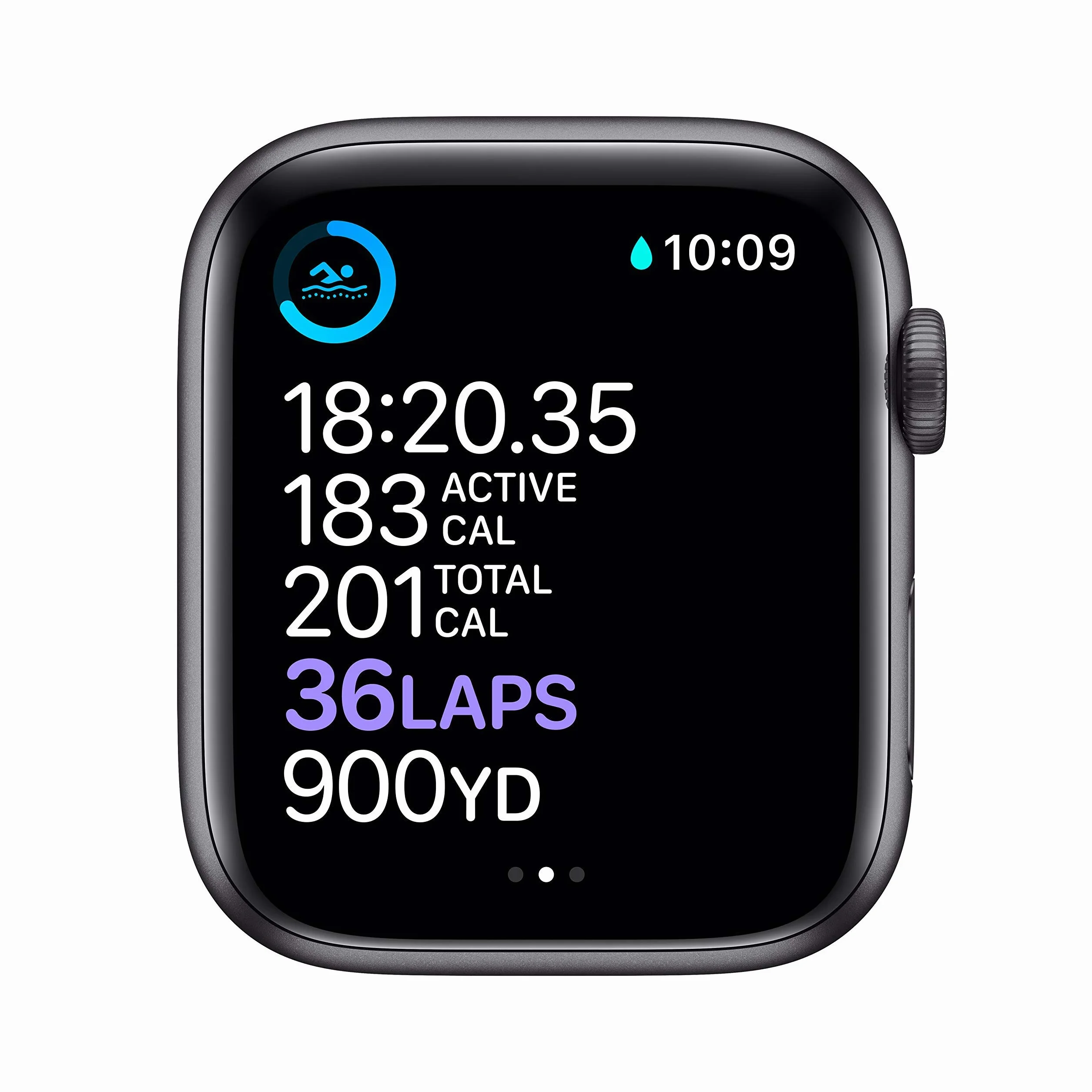 Apple Watch Series 6 (GPS + Cellulare, 44MM) Cassa in Alluminio Grigio Siderale con Cinturino Sport Nero (Ricondizionato)