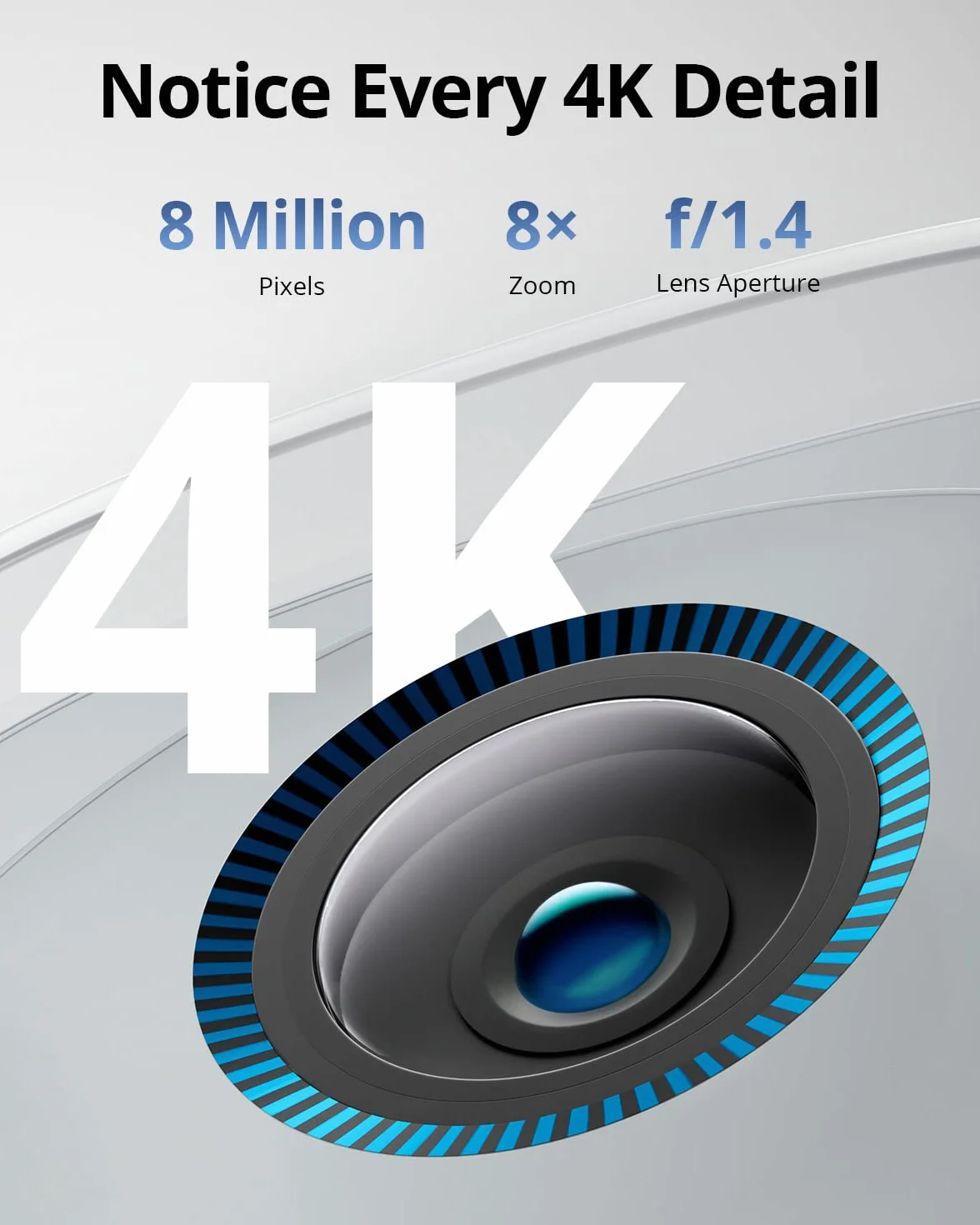 eufy Security eufyCam S330(eufyCam 3), telecamera wi-fi esternoi, telecamera pannello solare, risoluzione 4K, richiede HomeBase 3, Nessun Costo Mensile (Ristrutturato)