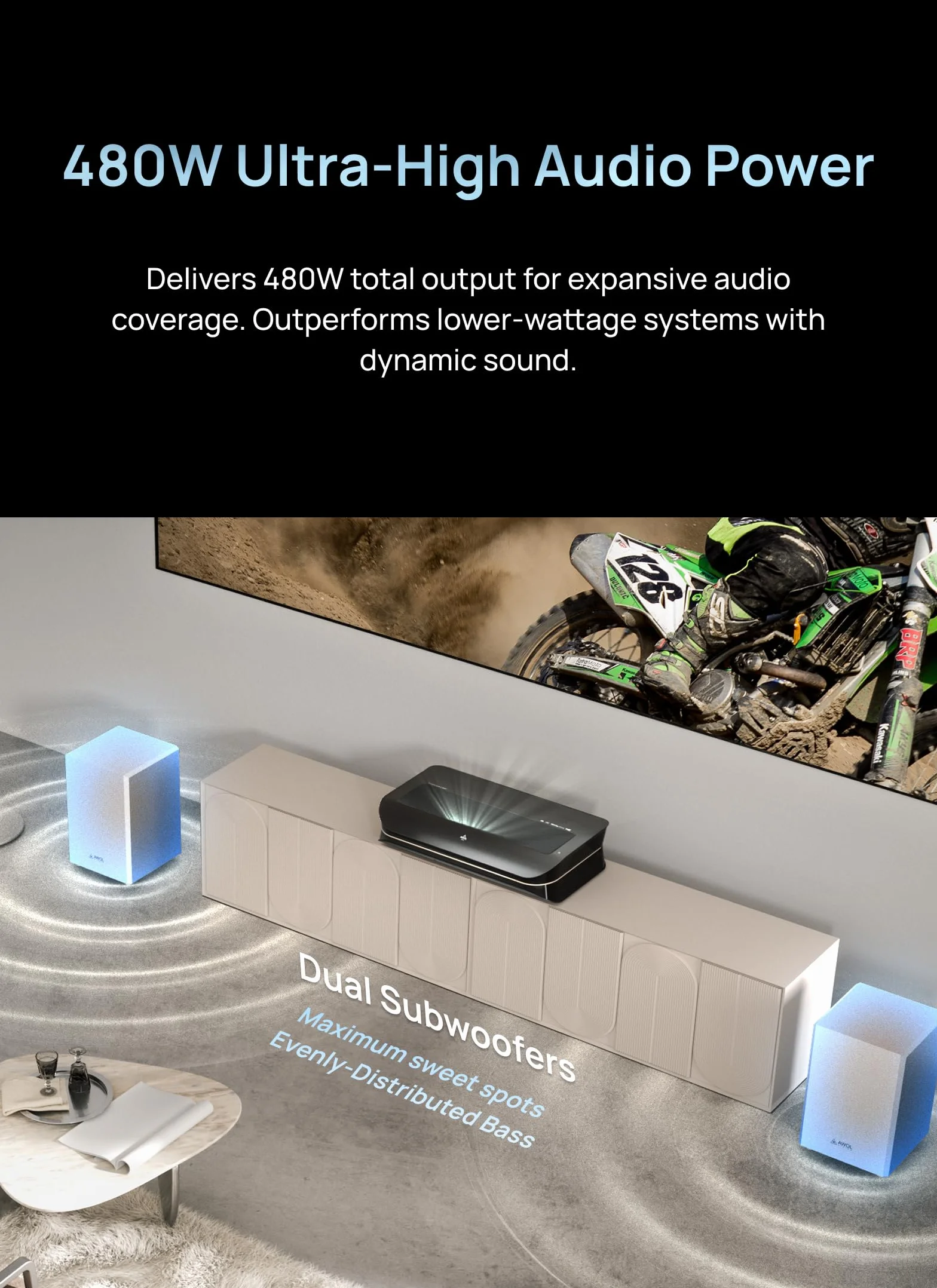 AWOL VISION ThunderBeat 4.2.2 Sistema audio home theater completamente wireless (Thunderbeat)