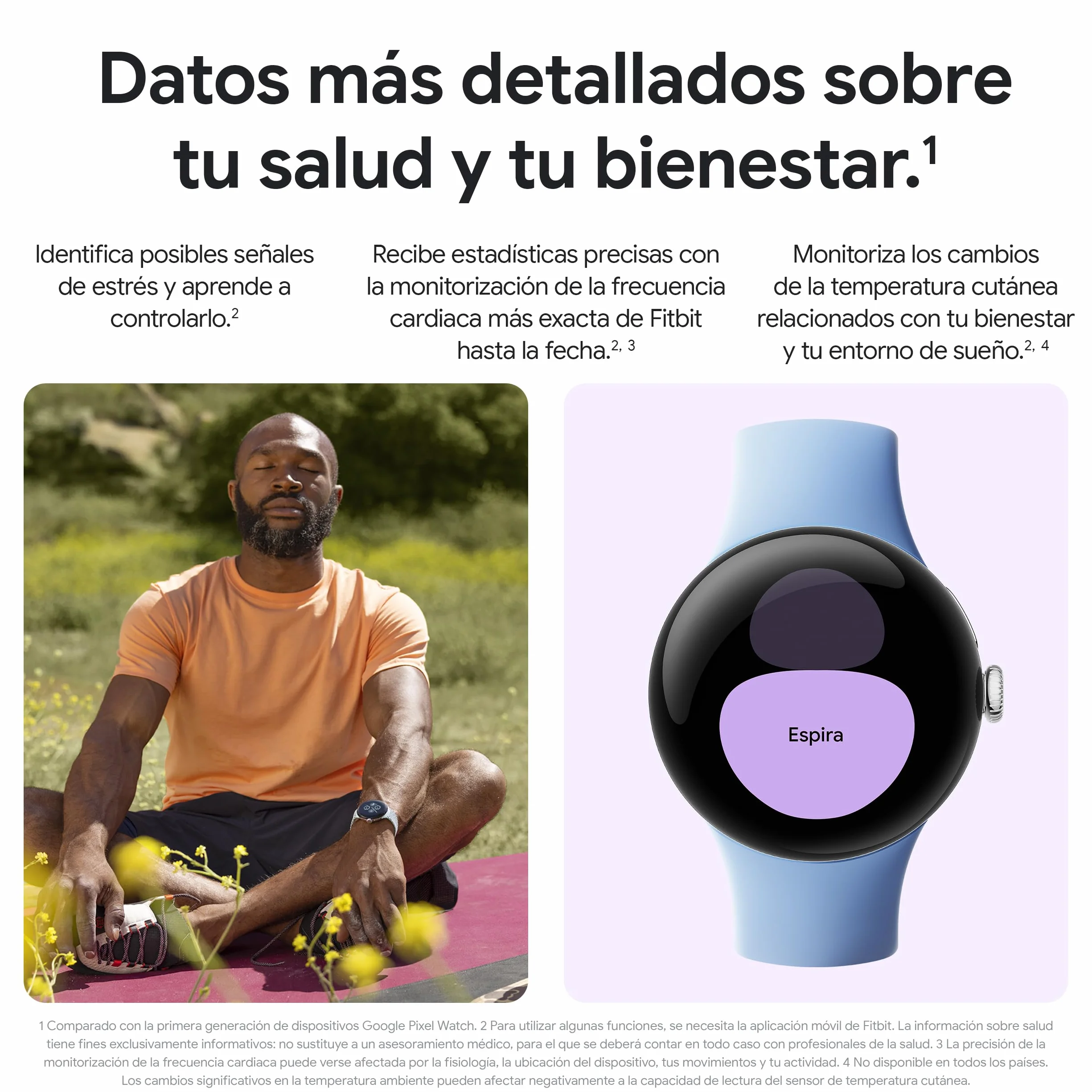 Google Pixel Watch 2 con cardiofrequenzimetro Fitbit, gestione dello stress e sicurezza, smart watch Android, cassa in alluminio nero opaco, ossidiana, WiFi (rinnovato)