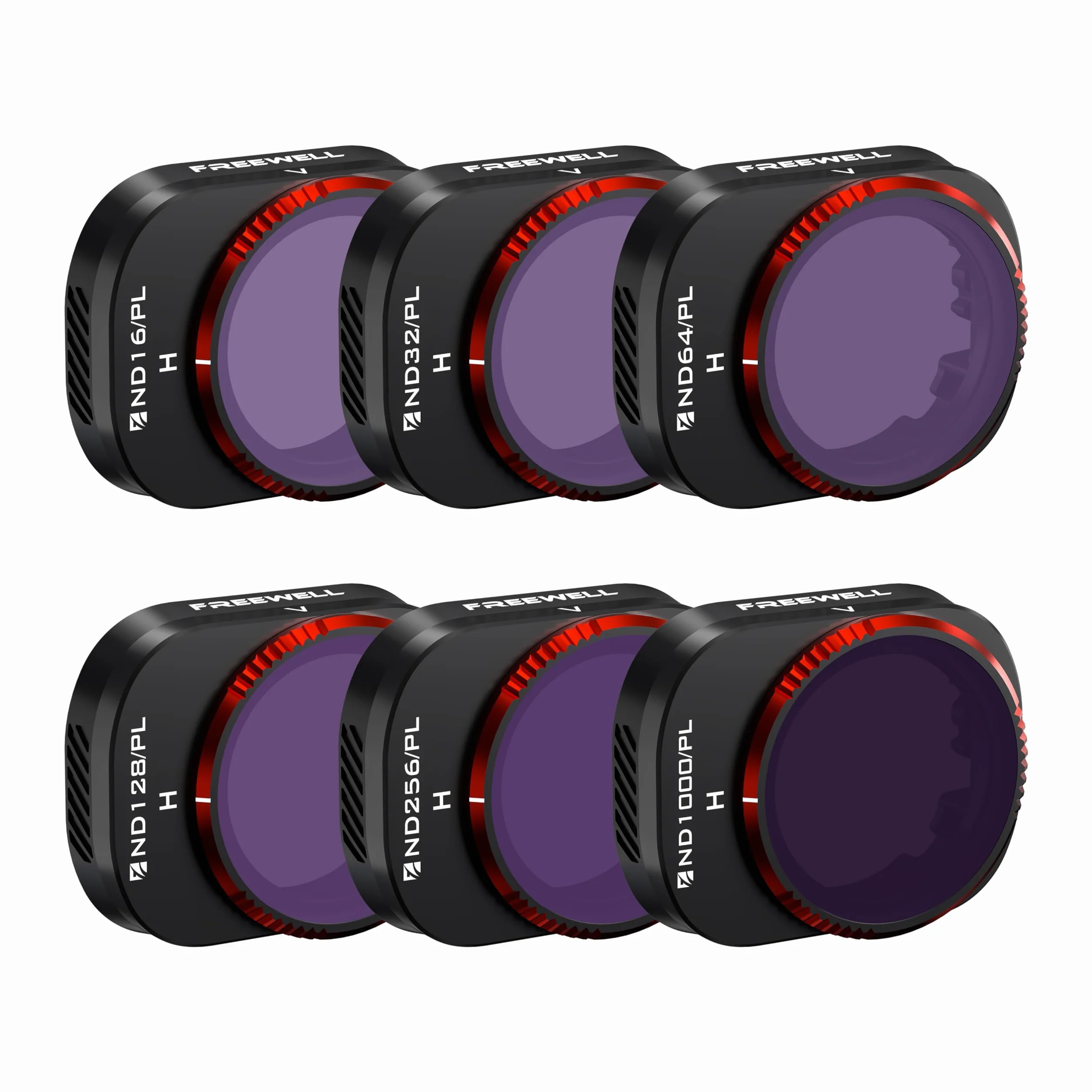 Freewell Bright Day-6Pack ibrido ND16/PL, ND32/PL, ND64/PL, ND128/PL, ND256/PL e ND1000/PL compatibile con Mini 4 Pro Colore vivido, ricco contrasto