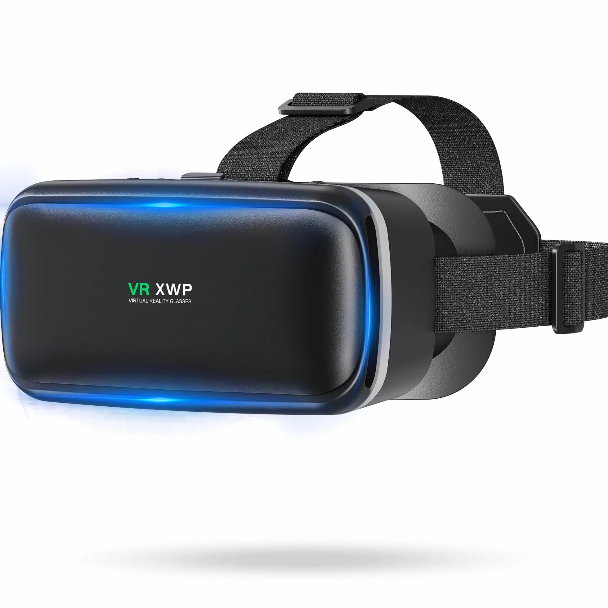 XWP Visore VR, Occhiali di Realtà Virtuale 3D con Lenti HD Anti-Luce Blu per Film e Giochi su Smartphone, Compatibile con Smartphone iOS/Android (4.7–6.8"), Regalo di Natale per Amici e Famiglie