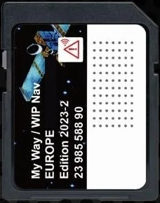 Générique Scheda SD Navigazione GPS Europa 2023 Compatibile con WIP Nav o MyWay, Auto, Touch Screen, GPS