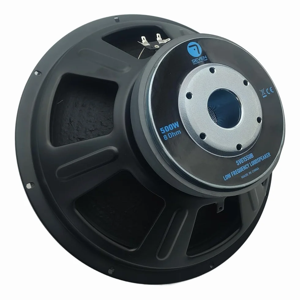 Seven Soundvector SVG15SUB/8 Subwoofer da 15 pollici Altoparlante professionale per gravi sub-grave 8 Ohm 500 W AES 1000 W Programma