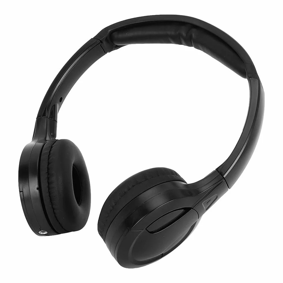 Cuffie Wireless a Infrarossi Stereo 2 Canali per Auto con Supporto DVD per Viaggi e Intrattenimento