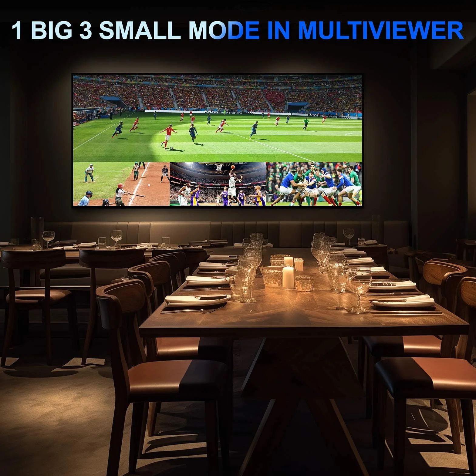 4K HDMI Multiviewer Switch 4x1 con PIP, Porta Quad Multi Viewer Switcher 4 in 1 Out con TosLink, supporto audio da 3,5 mm Supporto 4K 30Hz, 6 modalità di visualizzazione, downscaler