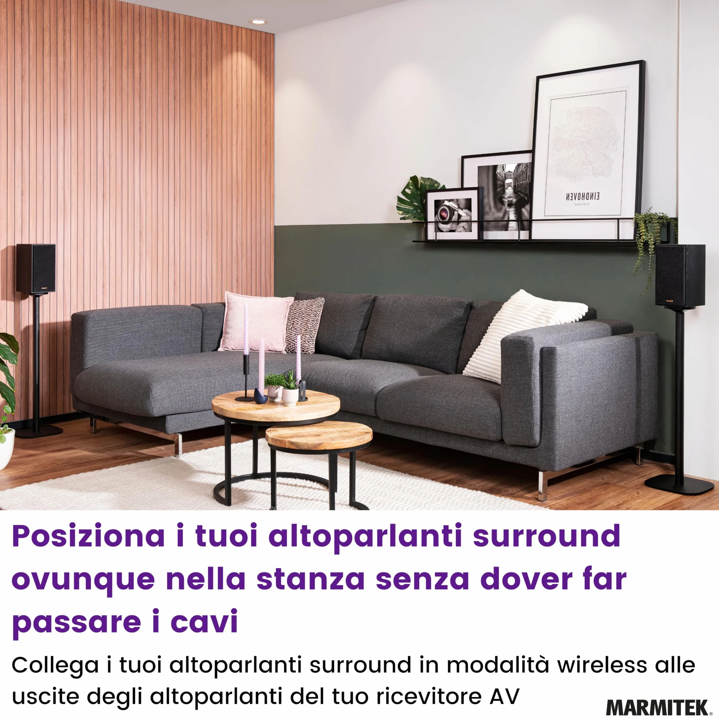 Marmitek Kit Surround Anywhere 221 - Bezprzewodowy zestaw do głośników audio cyfrowego