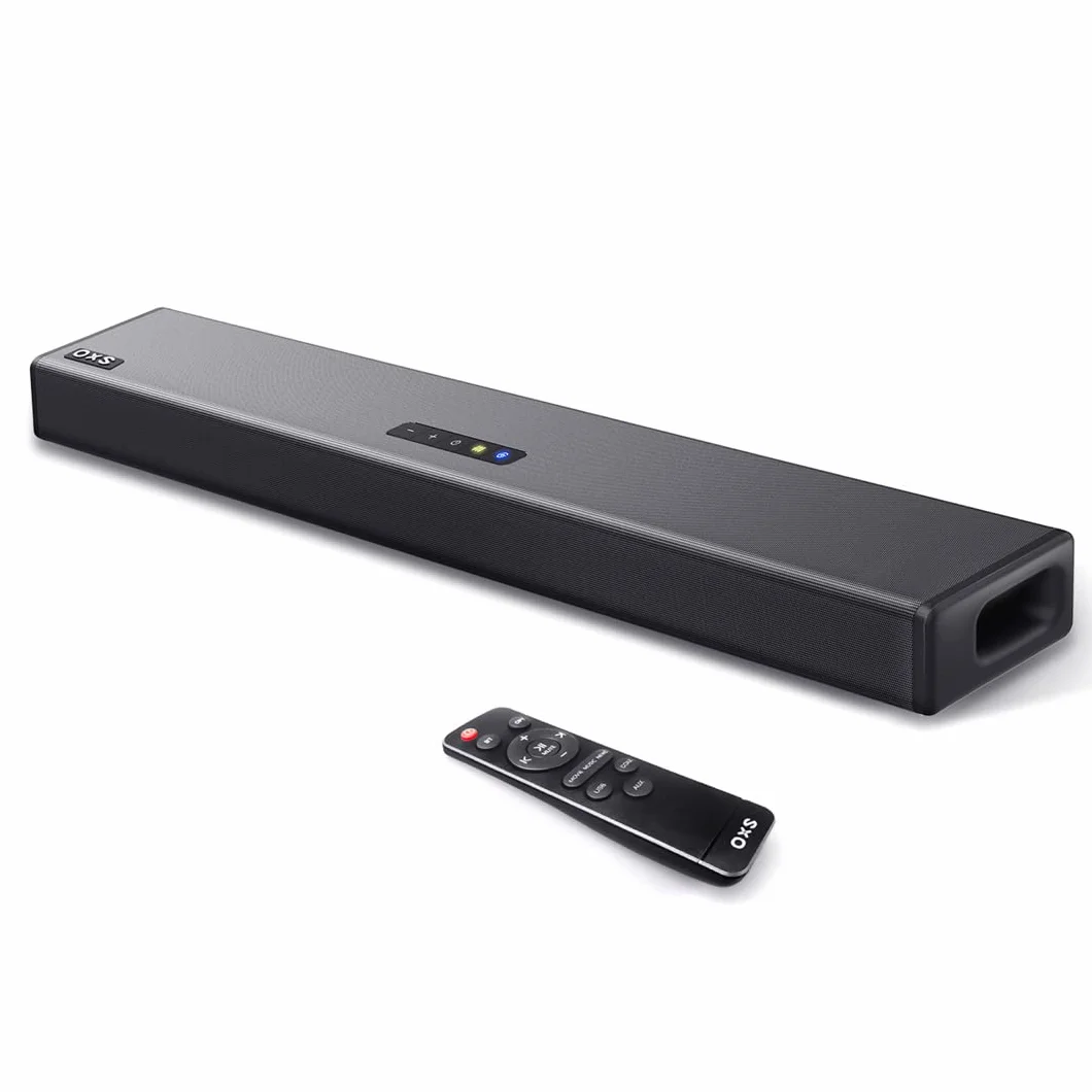 OXS S3 Soundbar per TV, Home Theater Bluetooth 5.0, Bassi Dinamici, Suono surround 3D, Ottimizzazione dei dialoghi, Compatibile con AUX/Optical/Coaxial, 3 Modalità Audio, Montabile a Parete