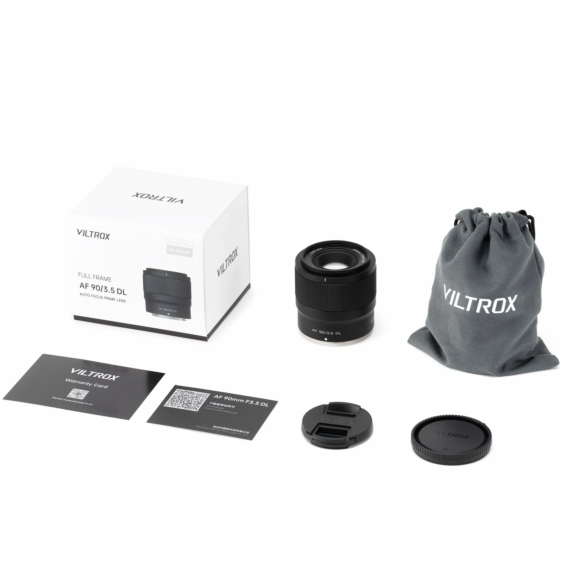 VILTROX 90mm F3.5 DL Obiettivo, AF 90mm f3.5 DL teleobiettivo medio per ecosistema DJI DL, obiettivo con messa a fuoco automatica per DJI Inspire 3, Ronin 4D, Zenmuse X9-8K Air Gimbal fotocamera