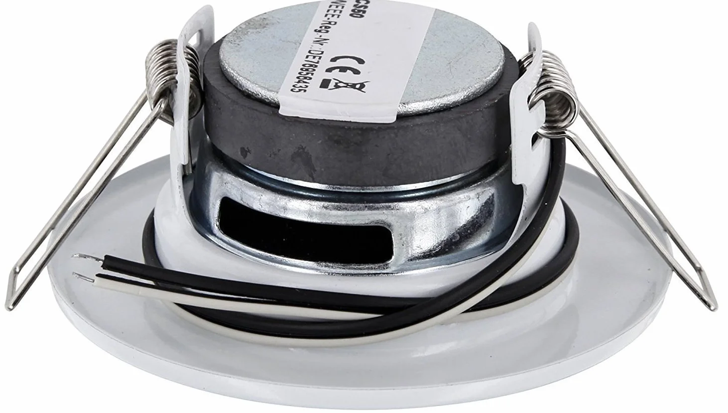 Altoparlanti mini da incasso in metallo bianco 4 pezzi