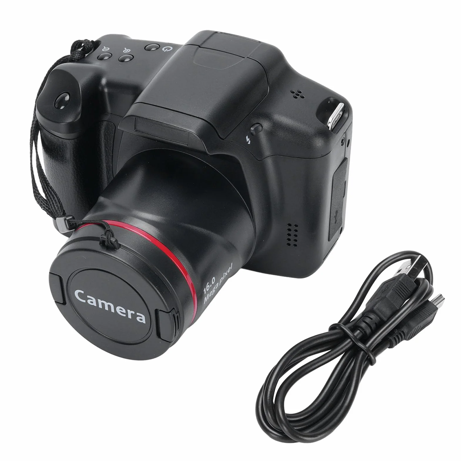 Fotocamera Digitale, Fotocamere 4K per Fotografia e Video, Fotocamera da Vlogging Touch Screen WiFi da 2,4 MP per YouTube con Flash, Hood Lenti, Fotocamere Anteriori e Posteriori