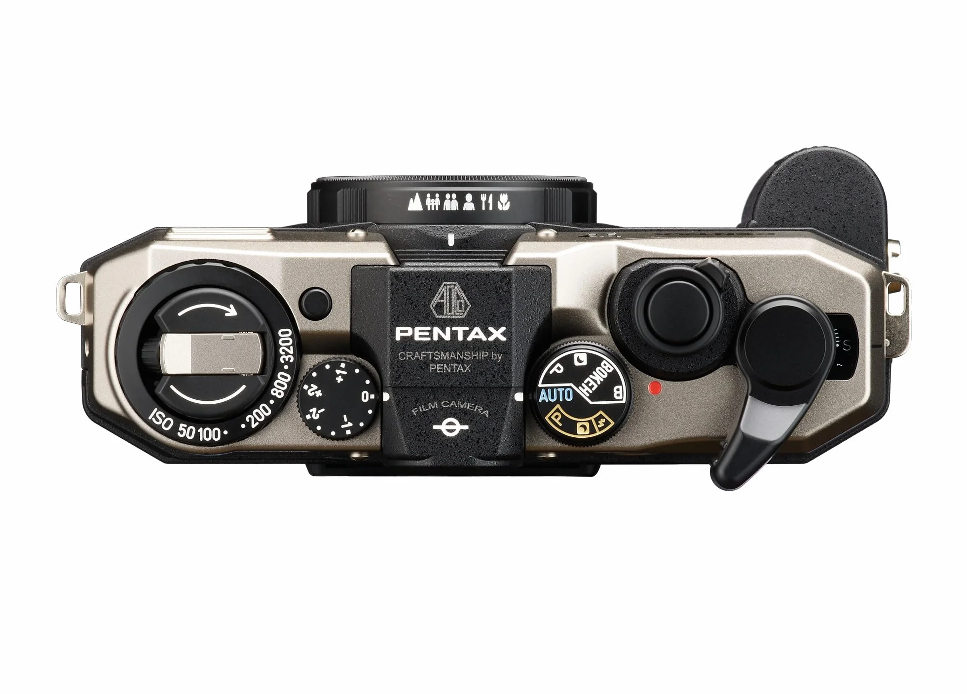 PENTAX 17 Fotocamera compatta a pellicola fissa focale progettata per catturare fotografie di mezza dimensione