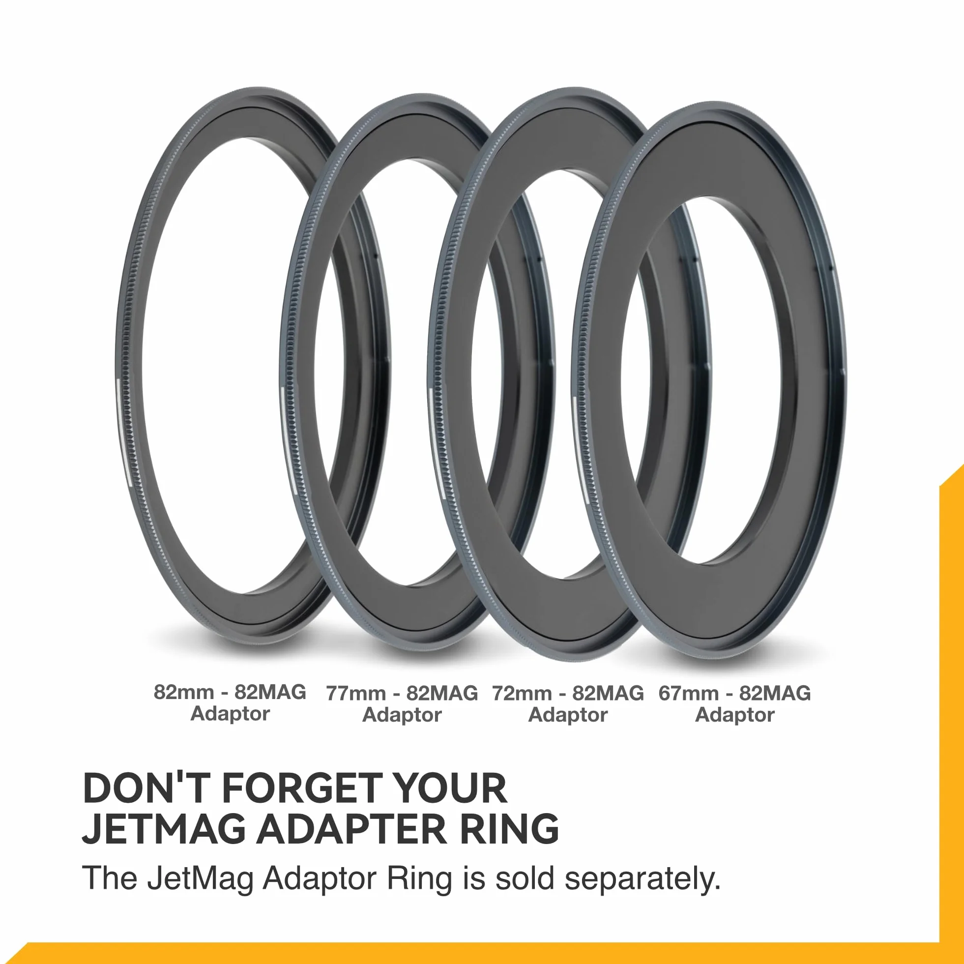 NiSi JetMag Pro - Filtro ND graduato per mezzo magnetico FS GND8 (0.3-Stops9) da 82 mm (per l'uso con anello adattatore JetMag Pro 82MAG)