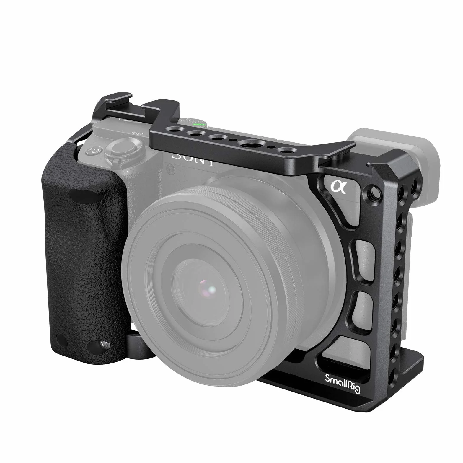 SMALLRIG Cage con Impugnatura in Silicone per Sony A6100 / A6300 / A6400-3164B