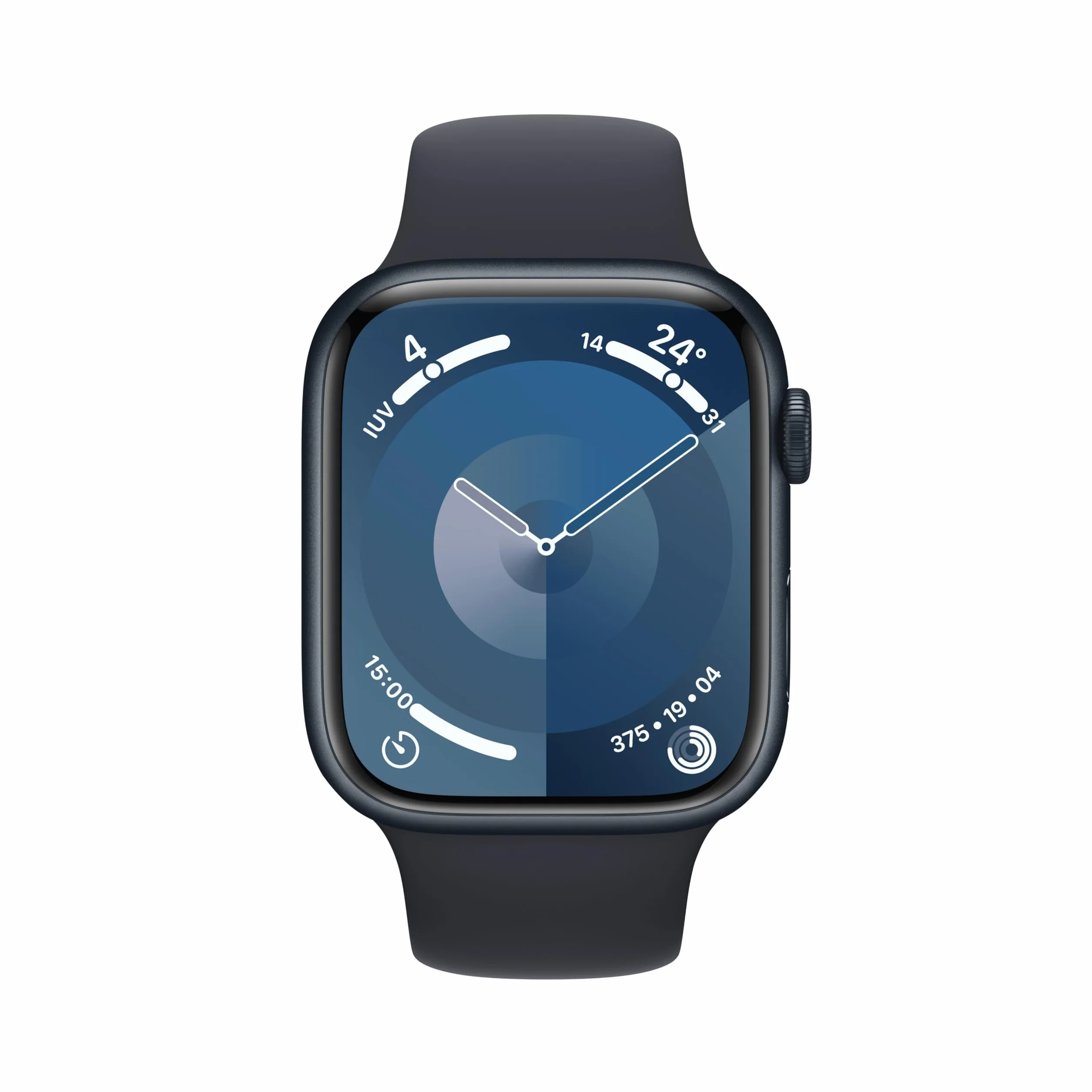 Apple Watch Series 9 GPS 45 mm Aluminium Case Mezzanotte Sport Band M/L Ricondizionato