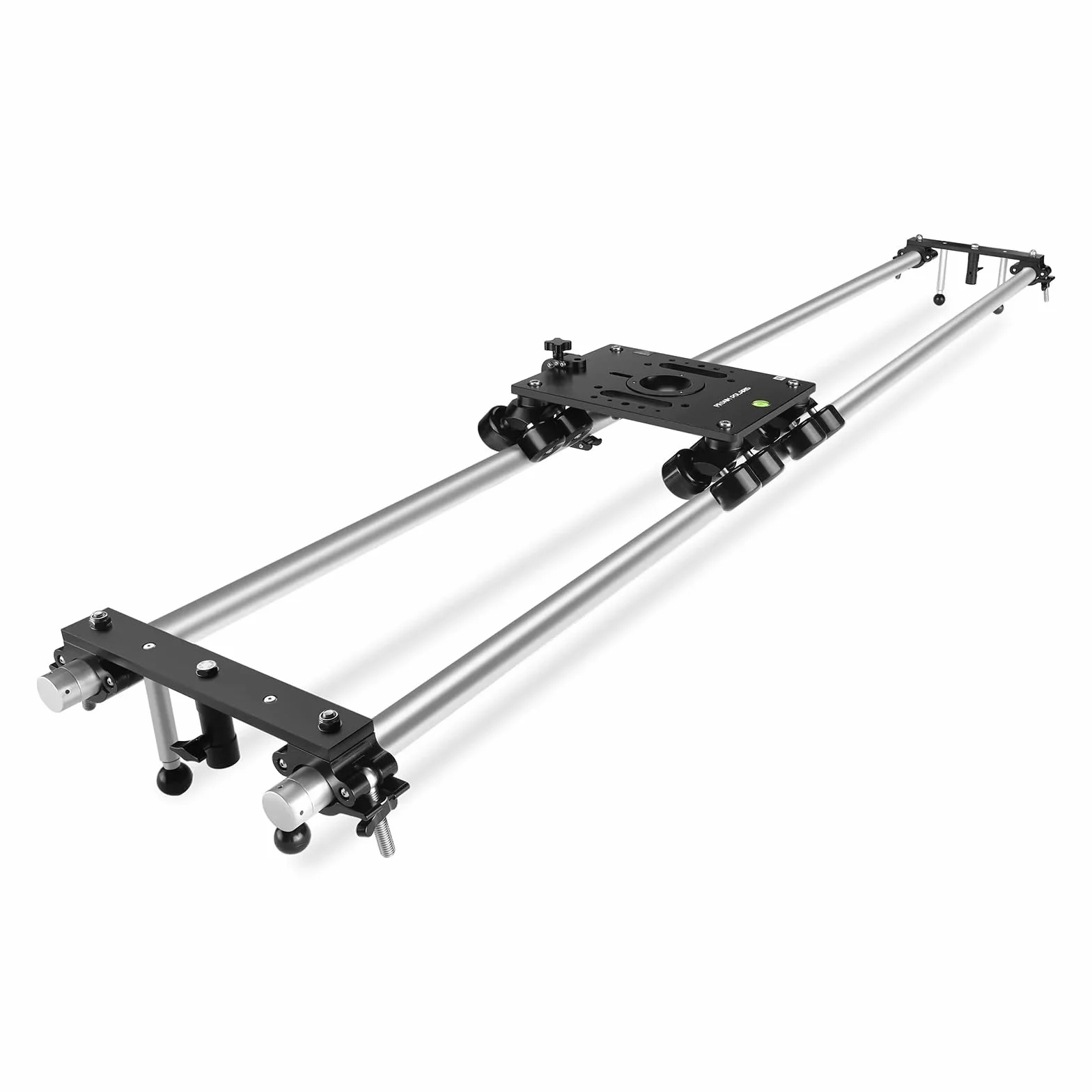 PROAIM Polaris DL-PLRS-4P - Carrello portatile per videocamere e videocamere, con binario da 2,4 m e supporto Mitchell integrato, carico utile fino a 200 kg
